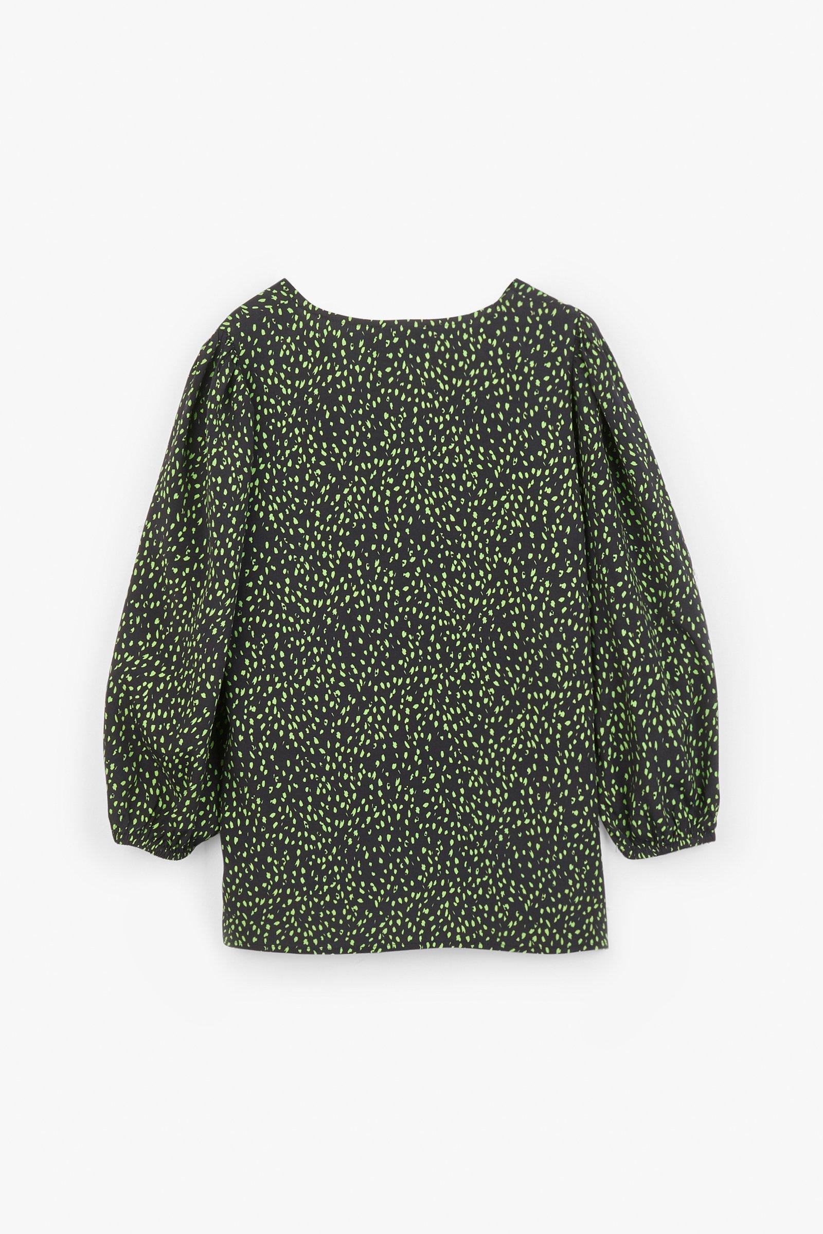 CKS Dames - RIKO - blouse korte mouwen - zwart
