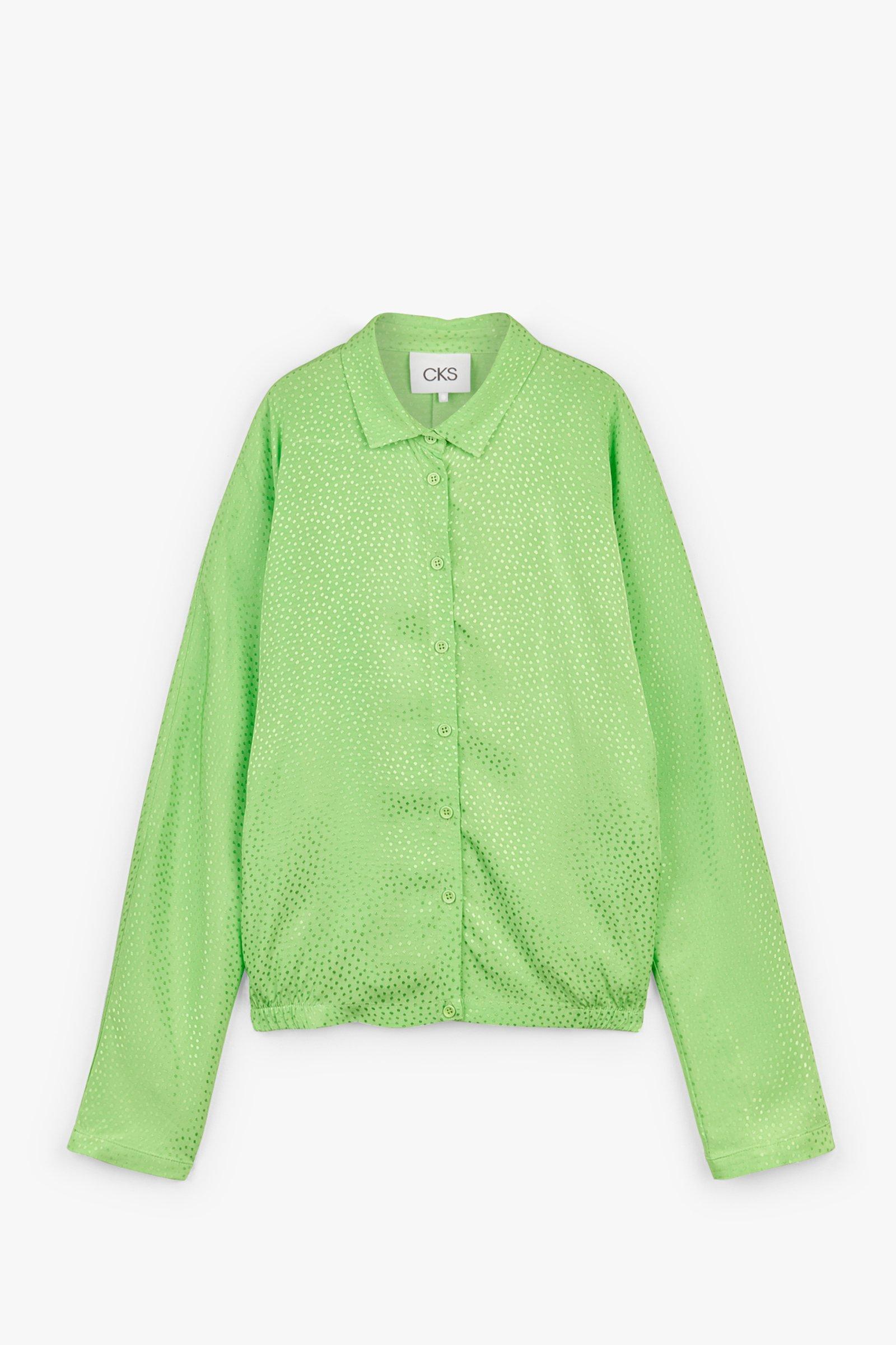 CKS Dames - NEGIEL - blouse korte mouwen - felgroen