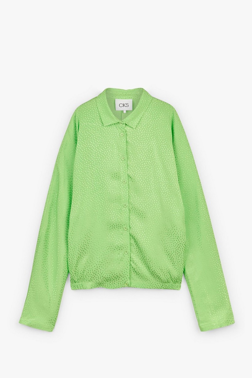 CKS Dames - NEGIEL - blouse lange mouwen - intens groen