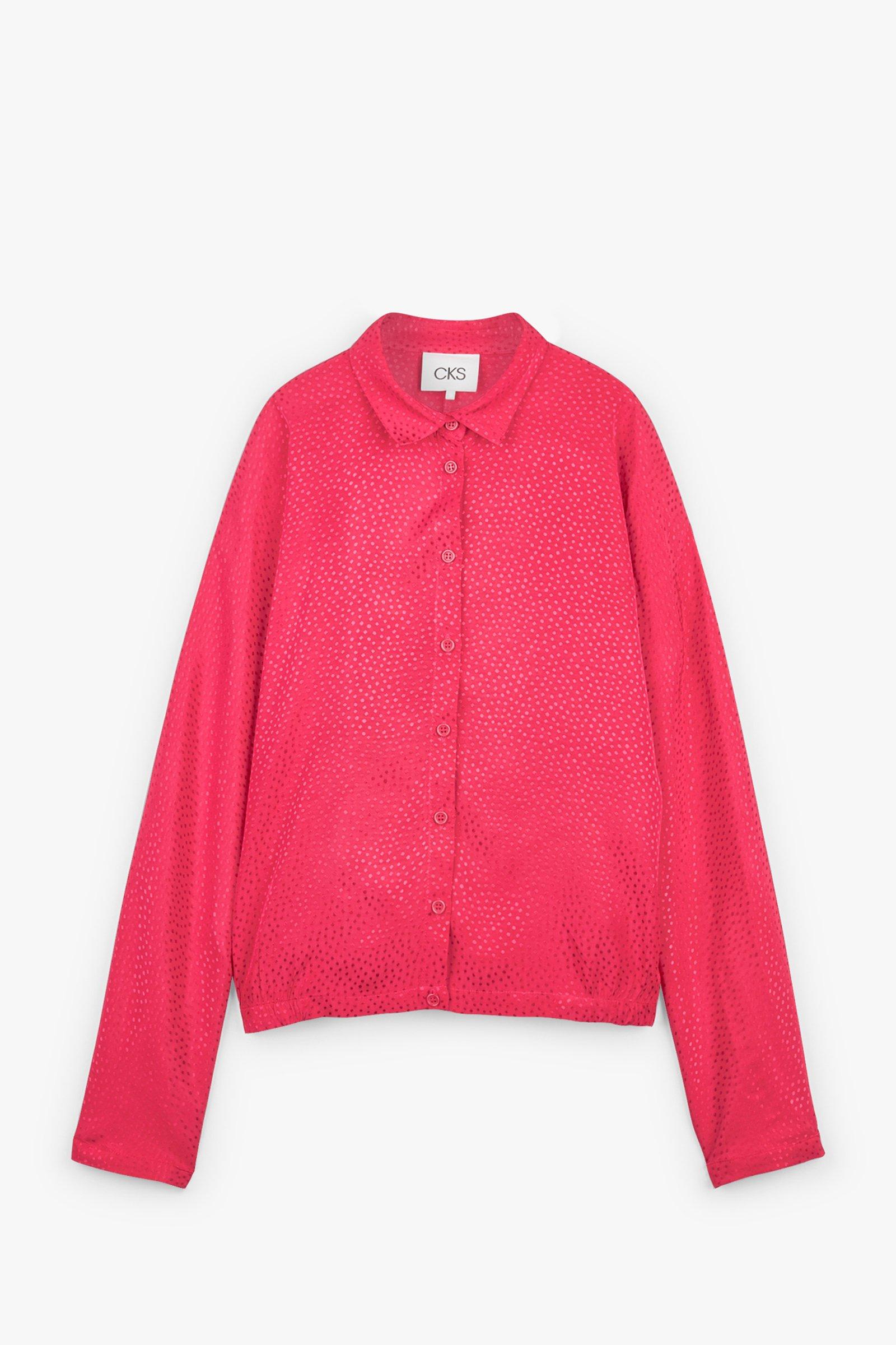 CKS Dames - NEGIEL - blouse short sleeves - bright pink