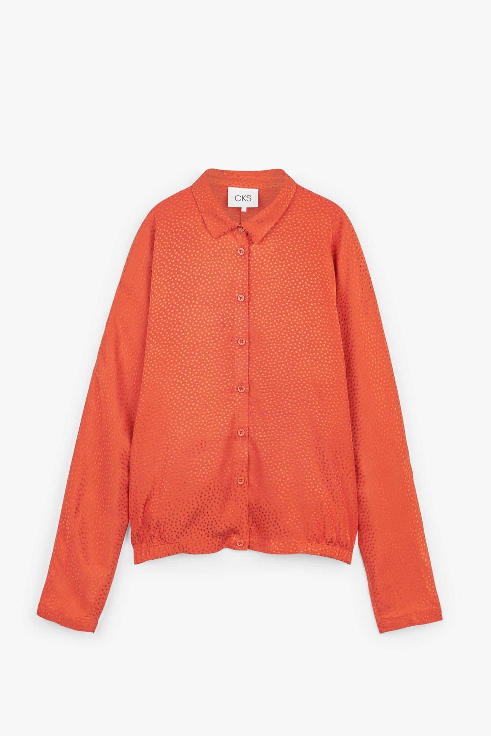 CKS Dames - NEGIEL - Bluse Kurze Ärmel - Orange
