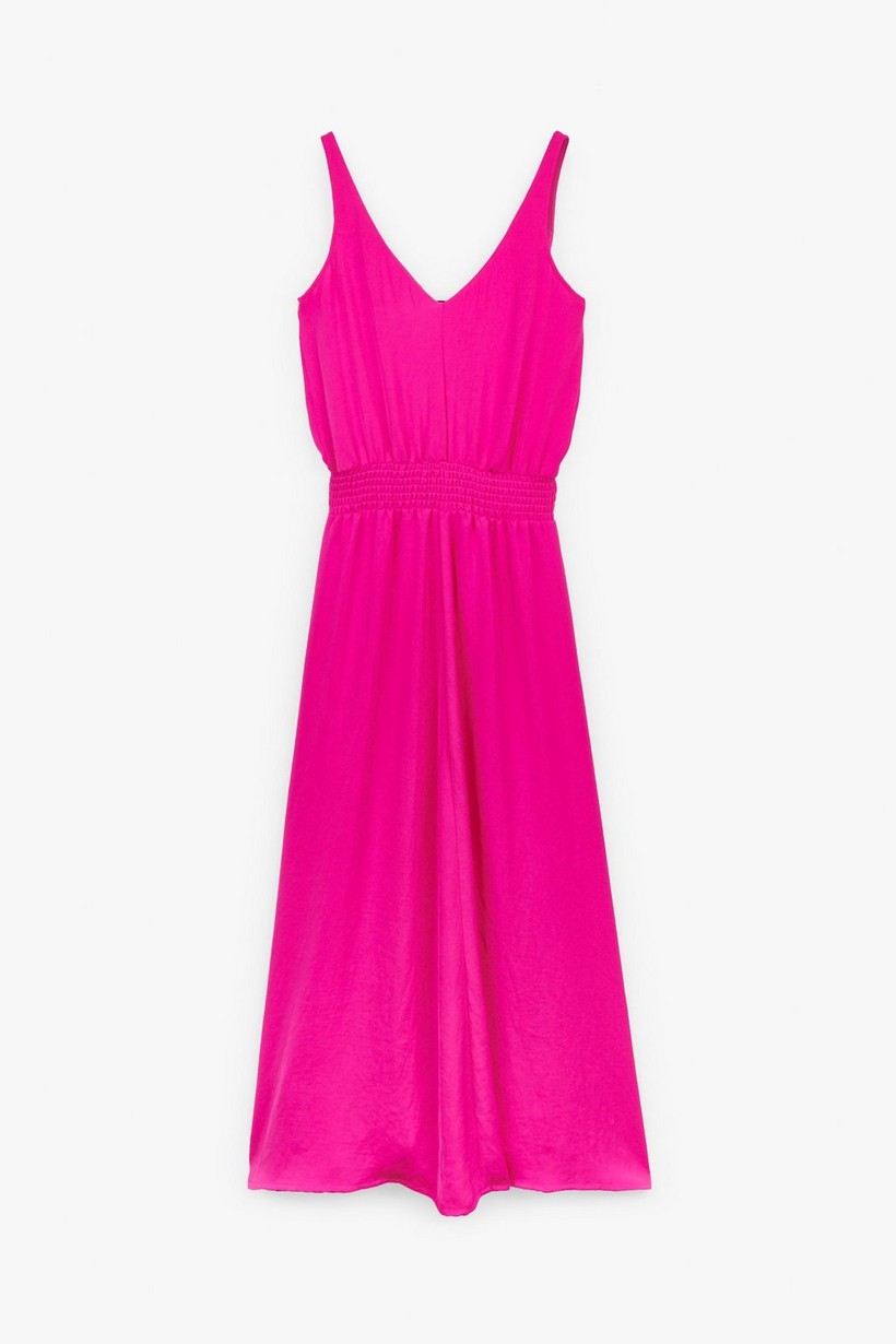 CKS Dames - PELINA - lange jurk - intens roze