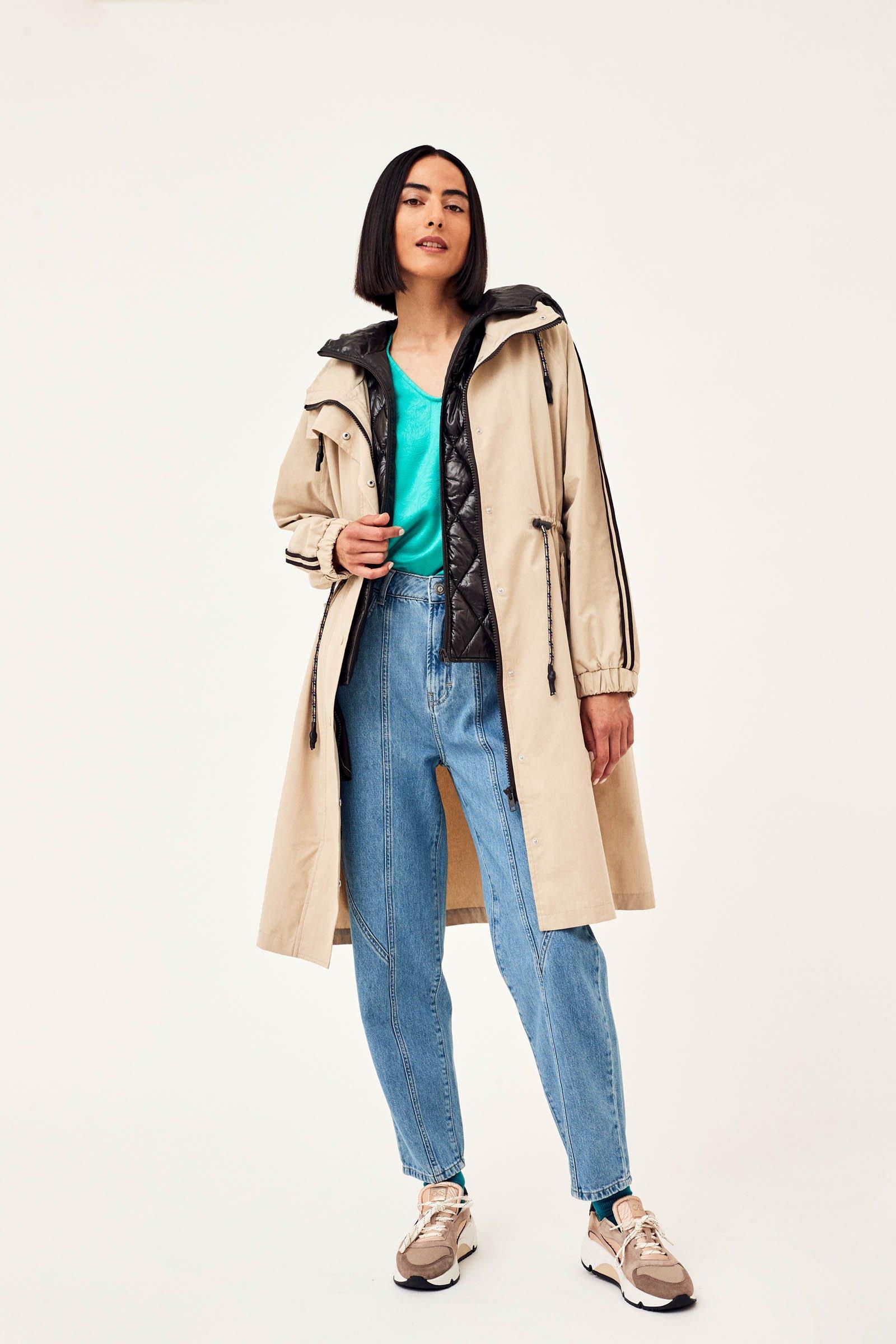 CKS Dames - COOLKID - blouson long - beige clair