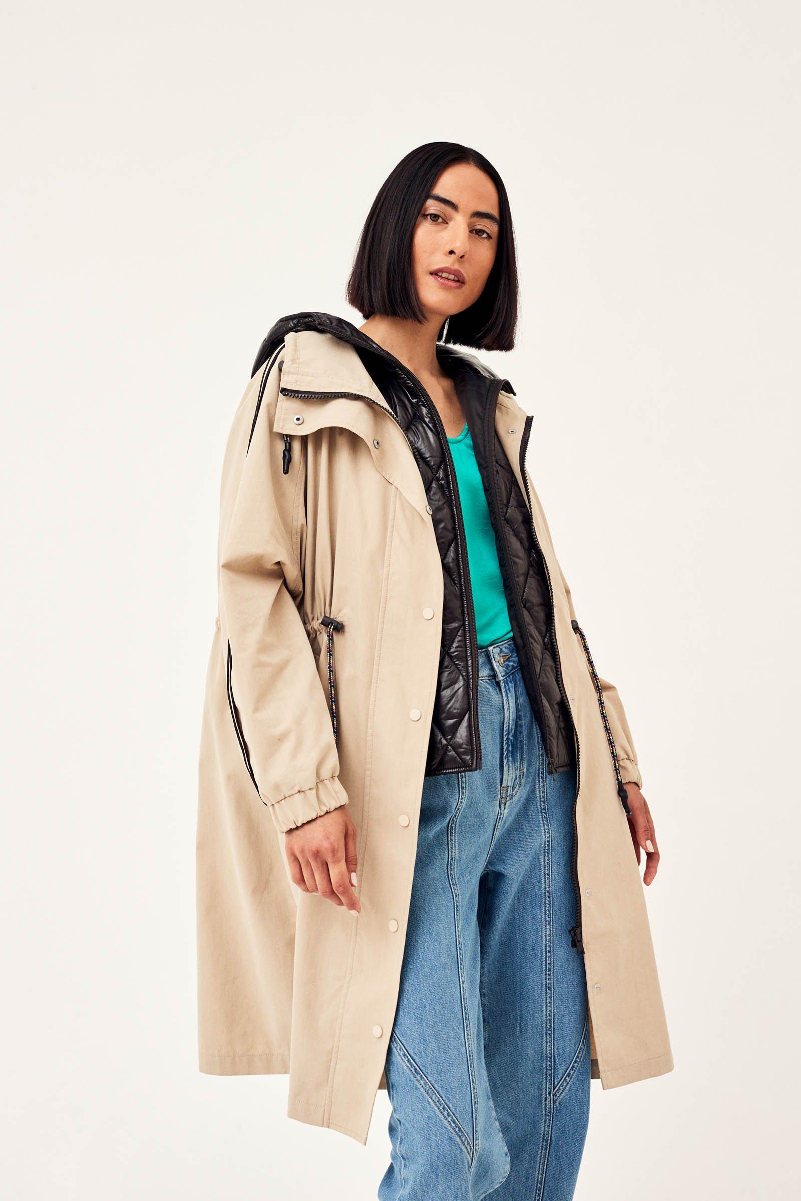 CKS Dames - COOLKID - blouson long - beige clair