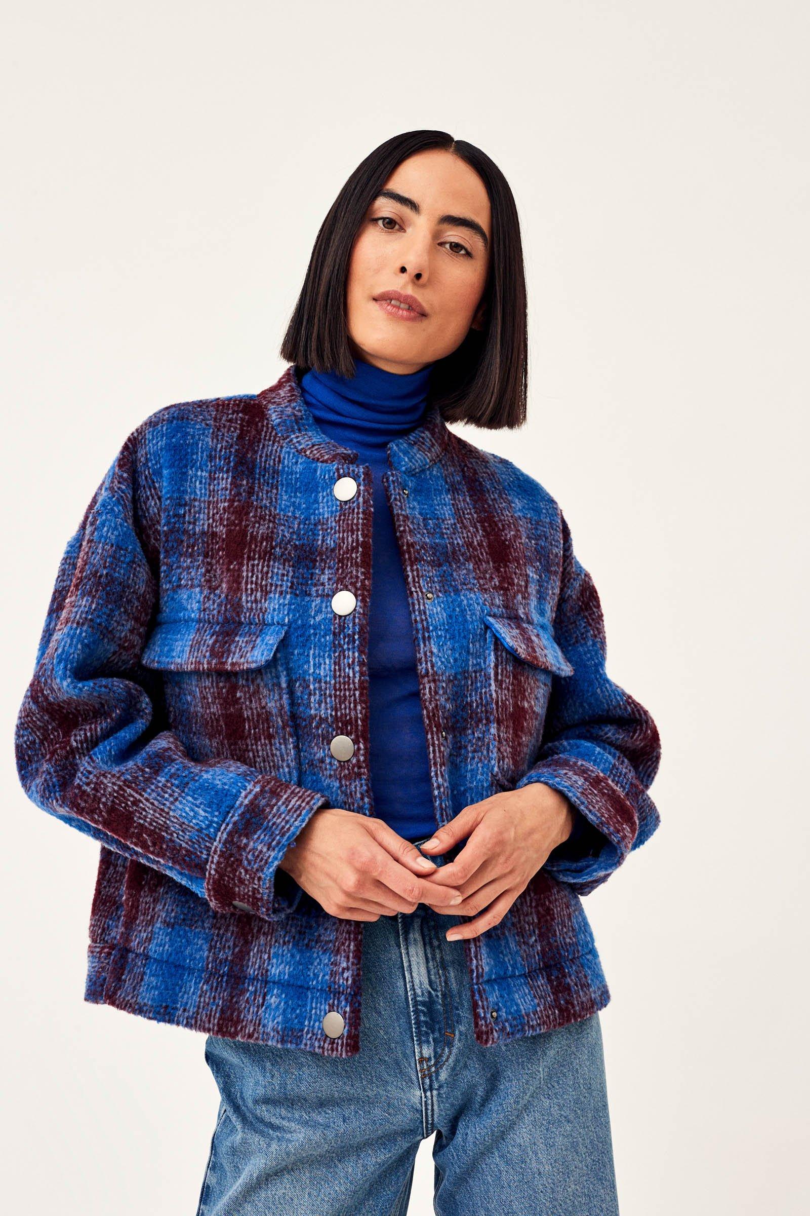 CKS Dames - HALLOBA - veste courte - bleu fonc&eacute;