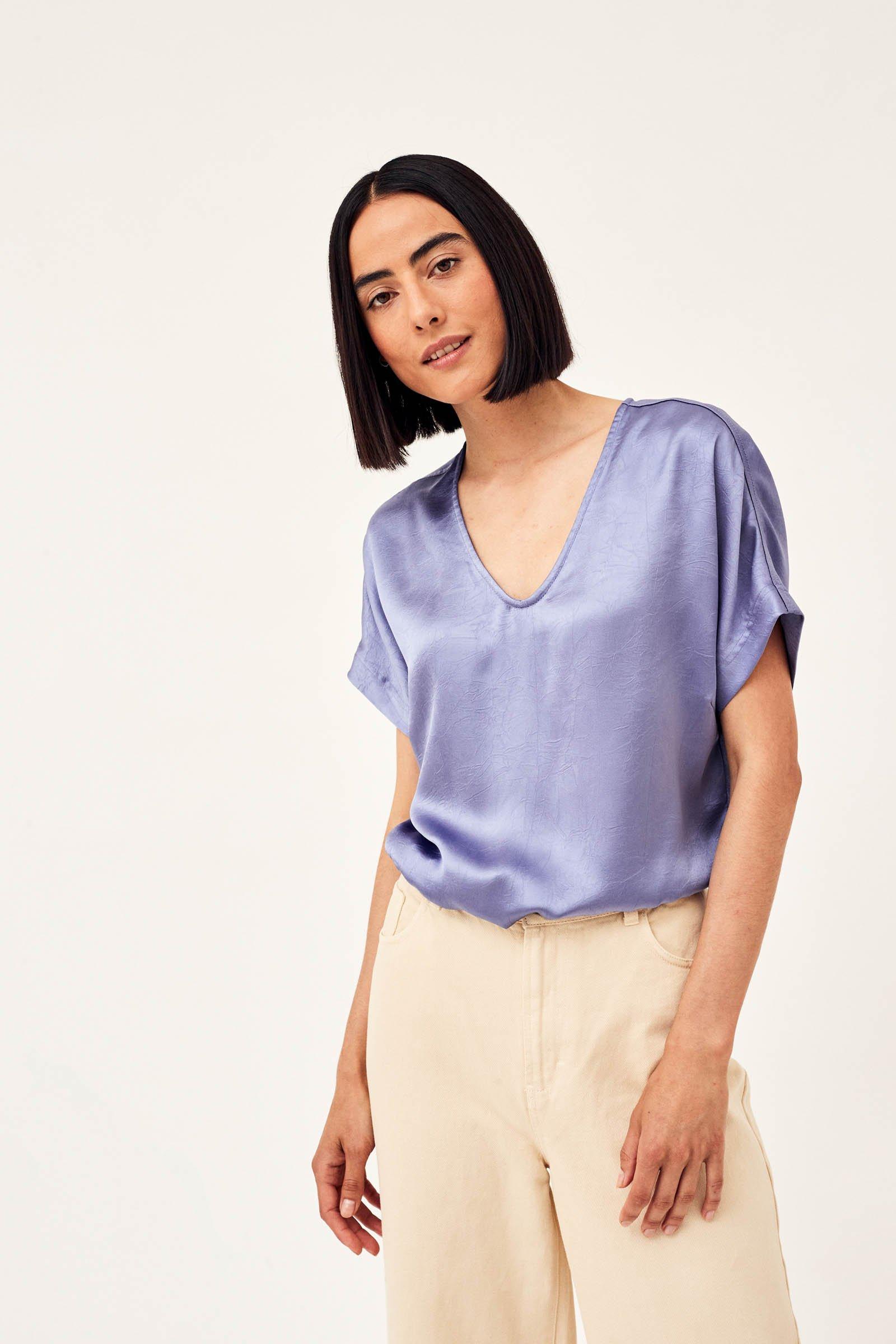 CKS Dames - EBINAS - blouse lange mouwen - lila
