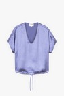 CKS Dames - EBINAS - blouse korte mouwen - lila