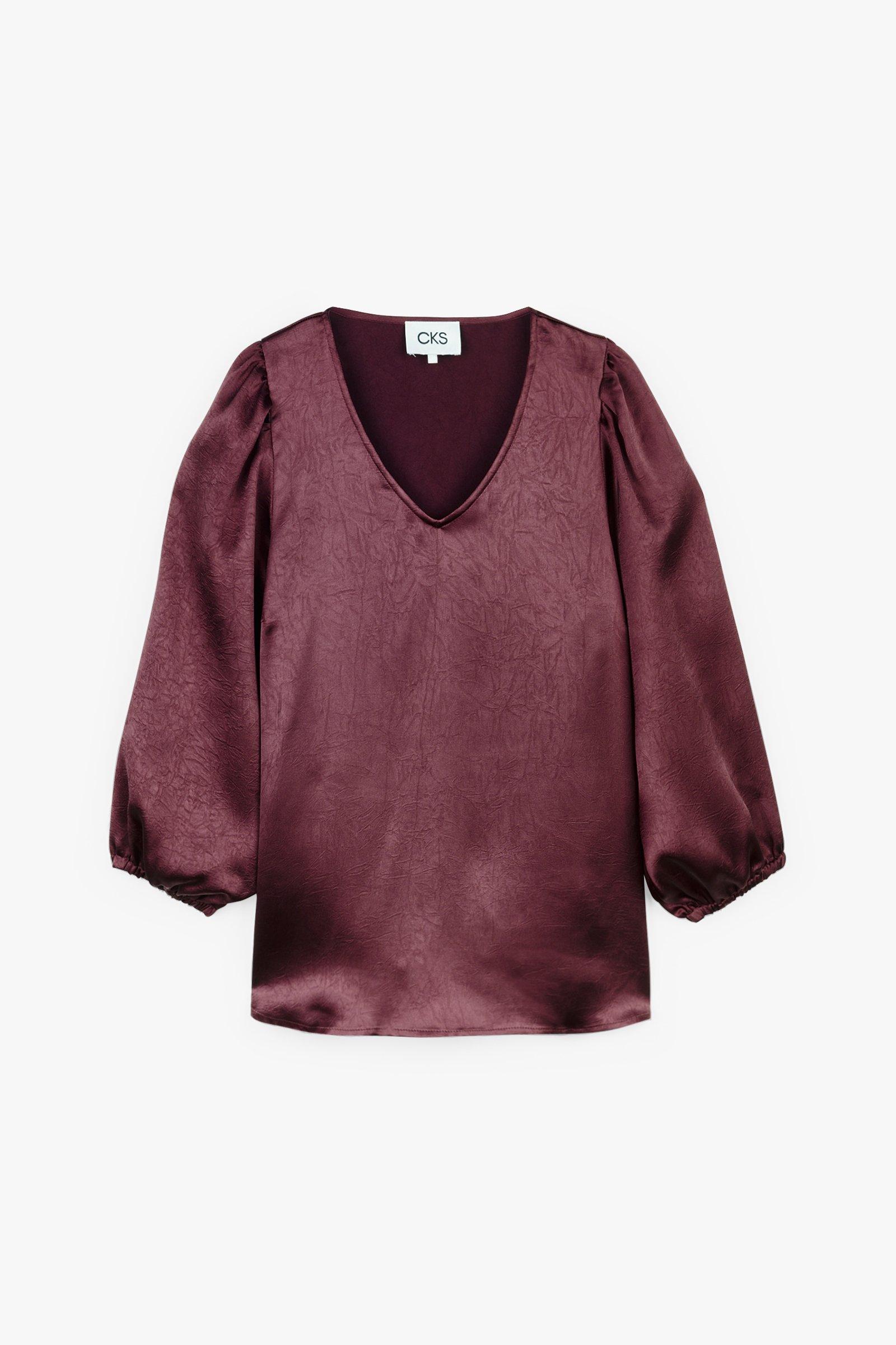 CKS Dames - RIKO - blouse korte mouwen - rood