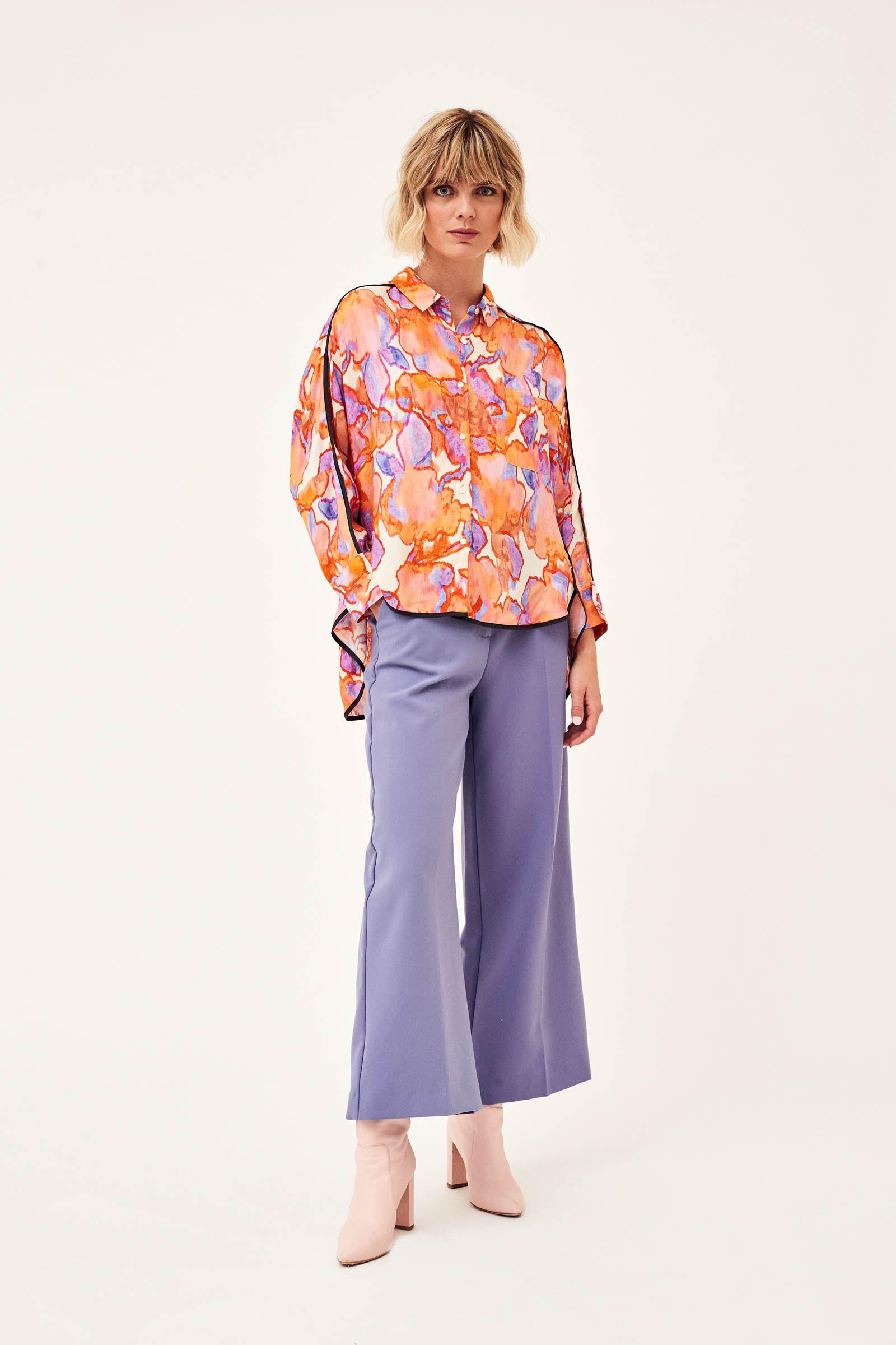 CKS Dames - BLOSSOM - blouse short sleeves - bright orange