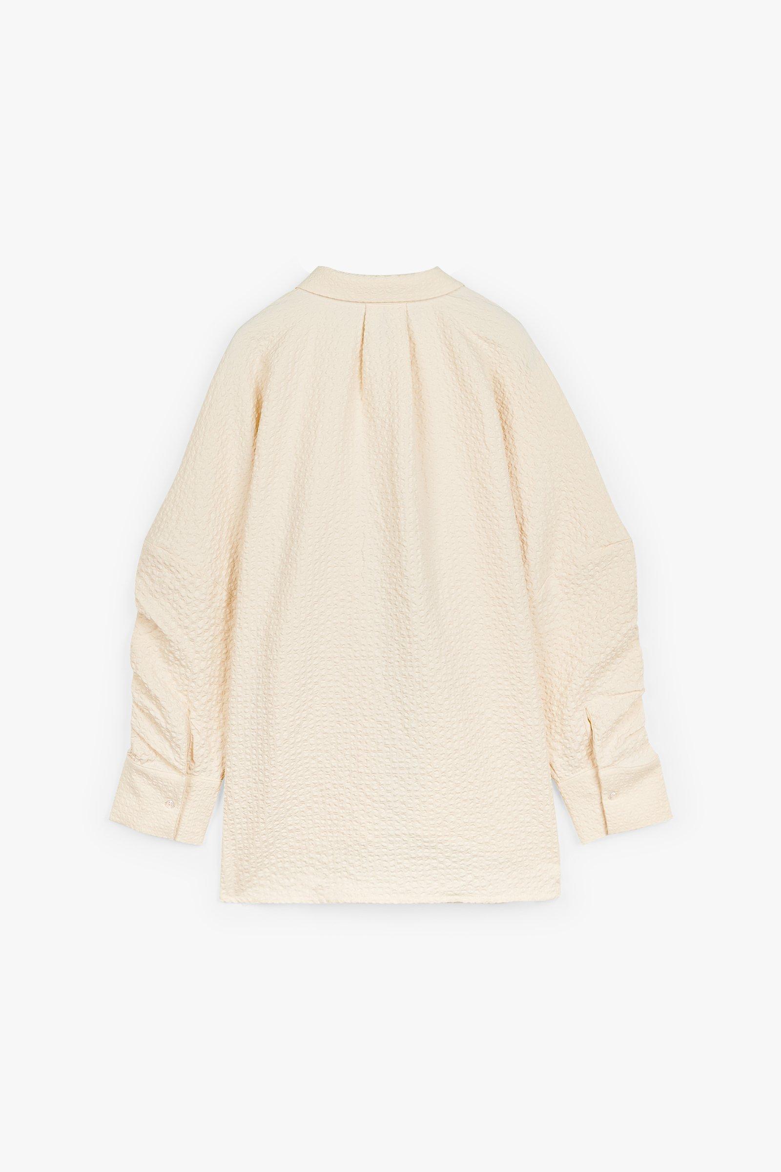 CKS Dames - BLURRY - Bluse Kurze Ärmel - Hellbeige