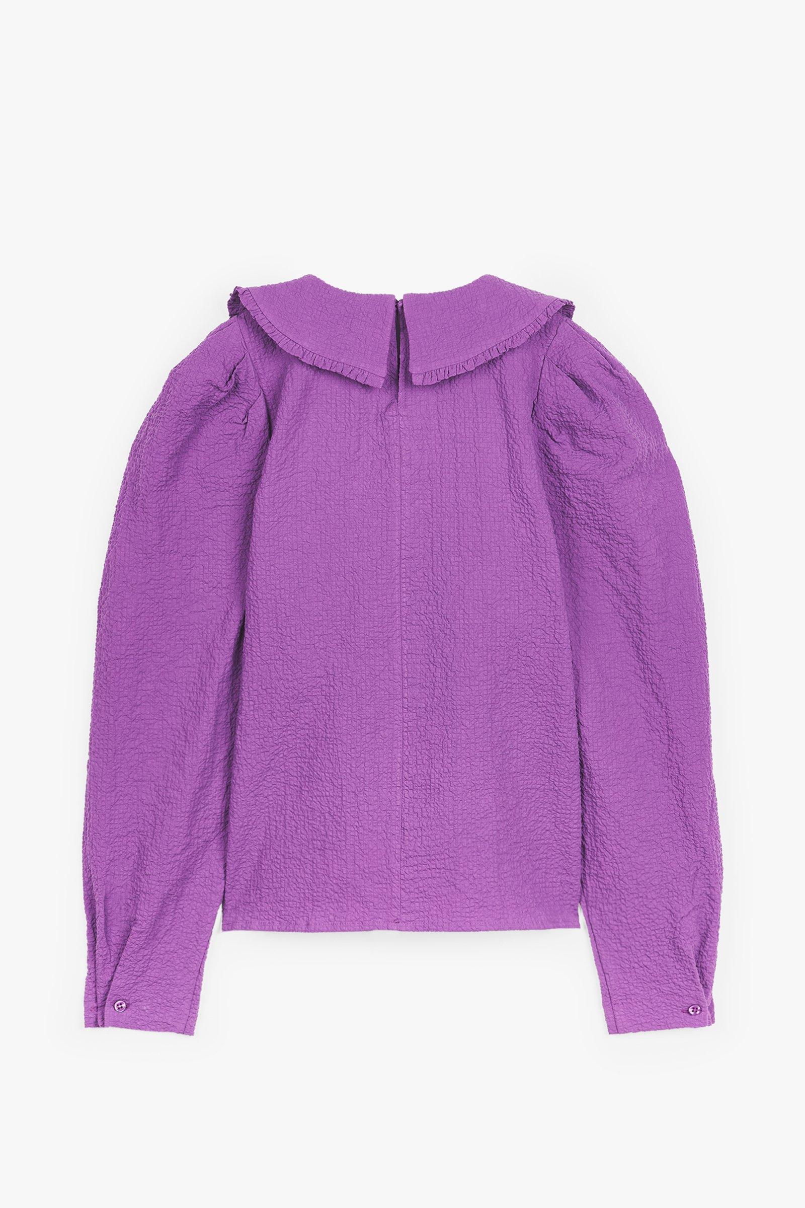 CKS Dames - AVERY - blouse korte mouwen - paars