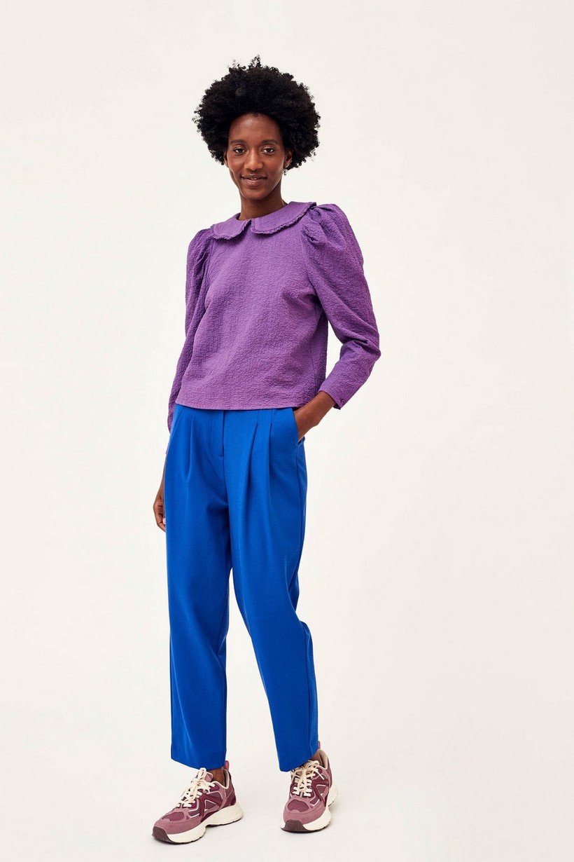 CKS Dames - AVERY - blouse short sleeves - purple