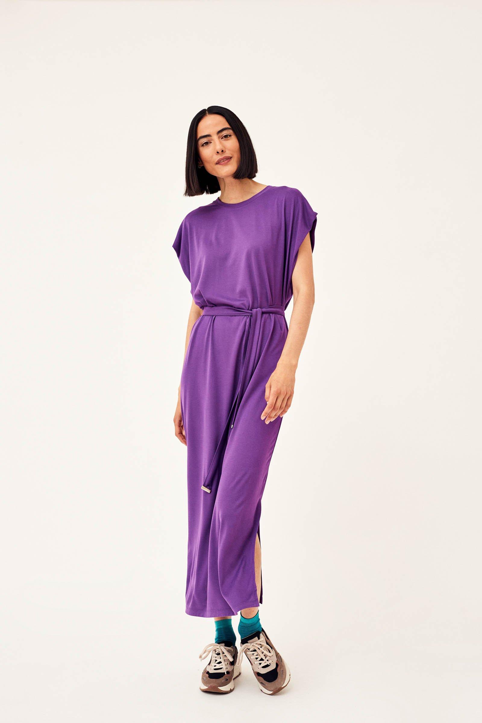 CKS Dames - LINDRESS - Langes Kleid - Violett