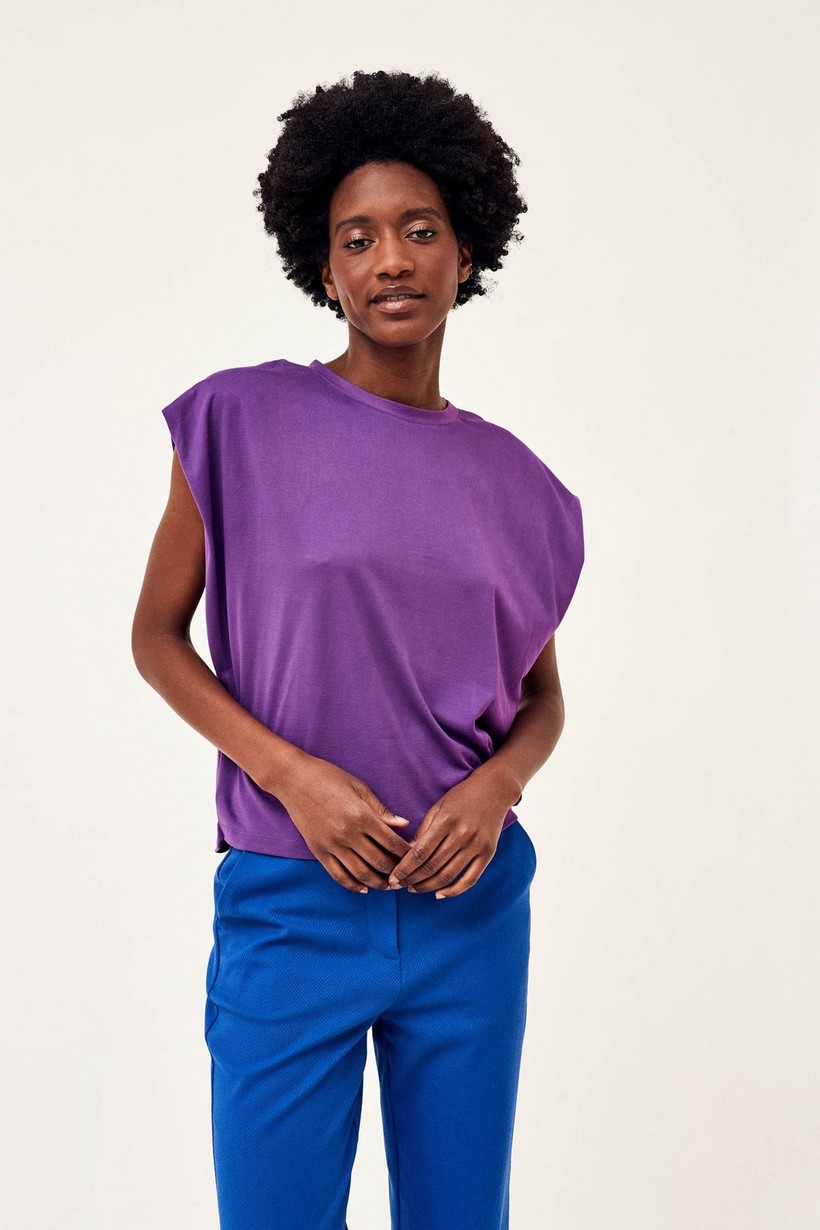 CKS Dames - PLAMINA - t-shirt à manches courtes - violet