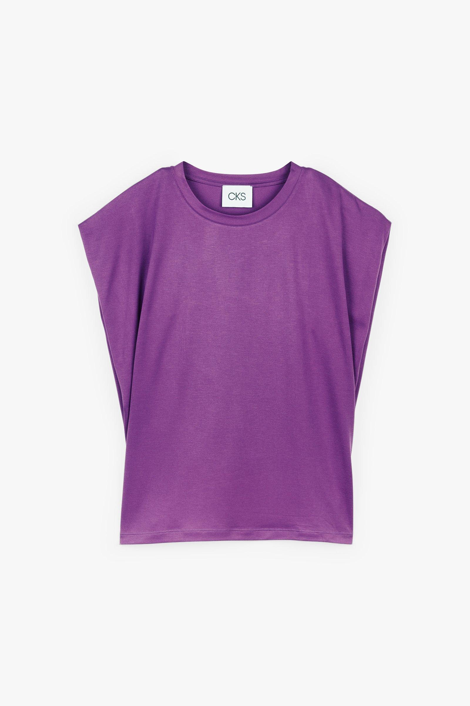 CKS Dames - PLAMINA - t-shirt korte mouwen - paars