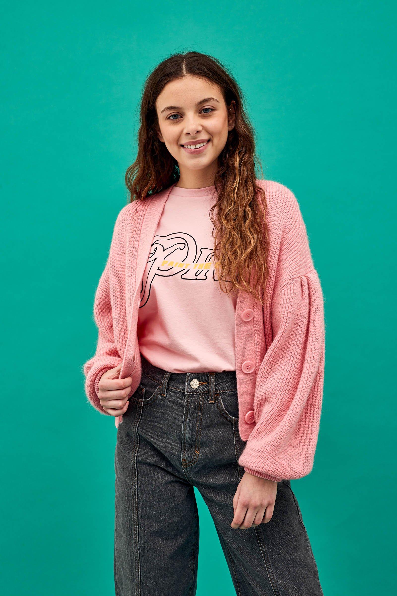 CKS Teens - GEVA - cardigan - roze