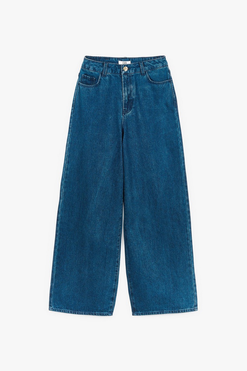 CKS Teens - PALAZZOLONG - jeans longs - bleu foncé