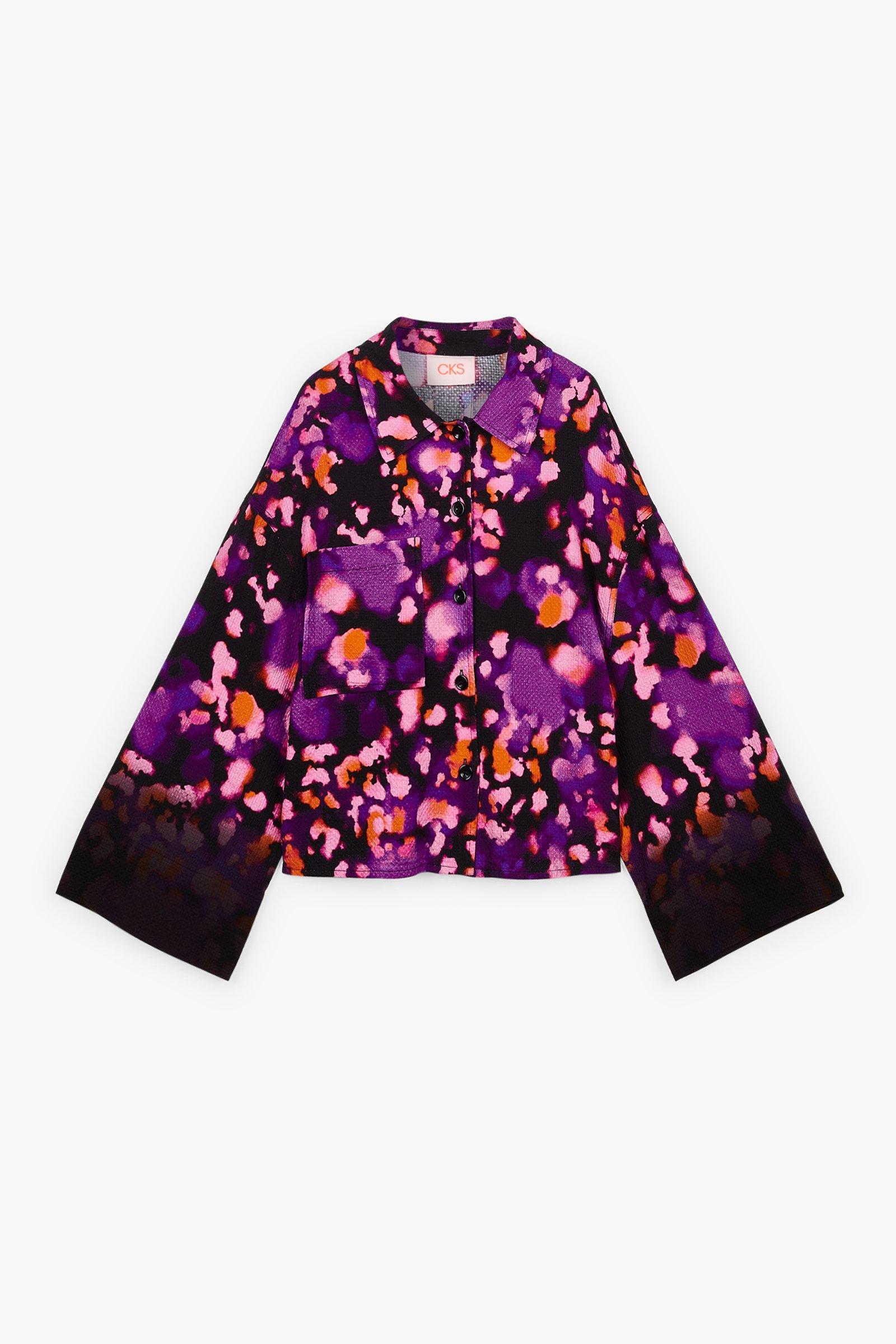 CKS Teens - DOT - blouse korte mouwen - zwart