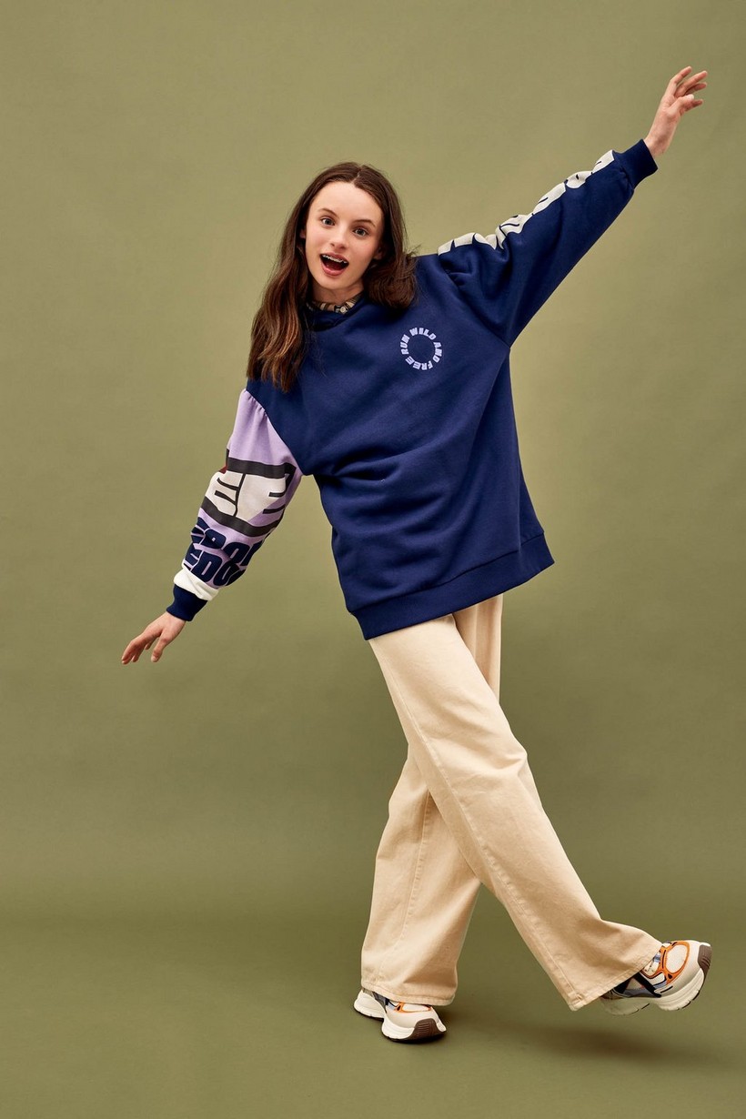 CKS Teens - POPY - sweatshirt à capuche - bleu foncé