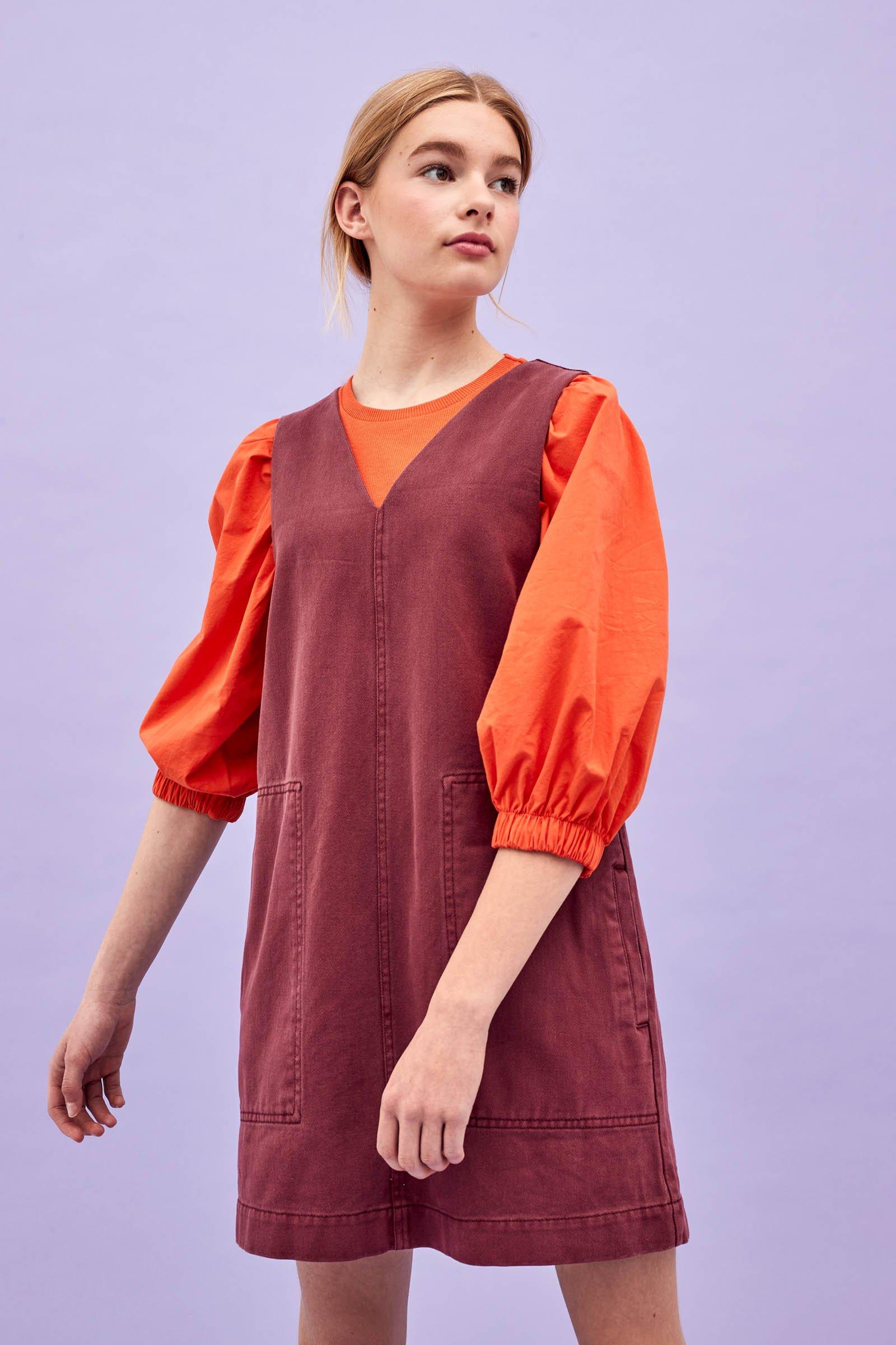 CKS Teens - DASH - korte jurk - donkerrood