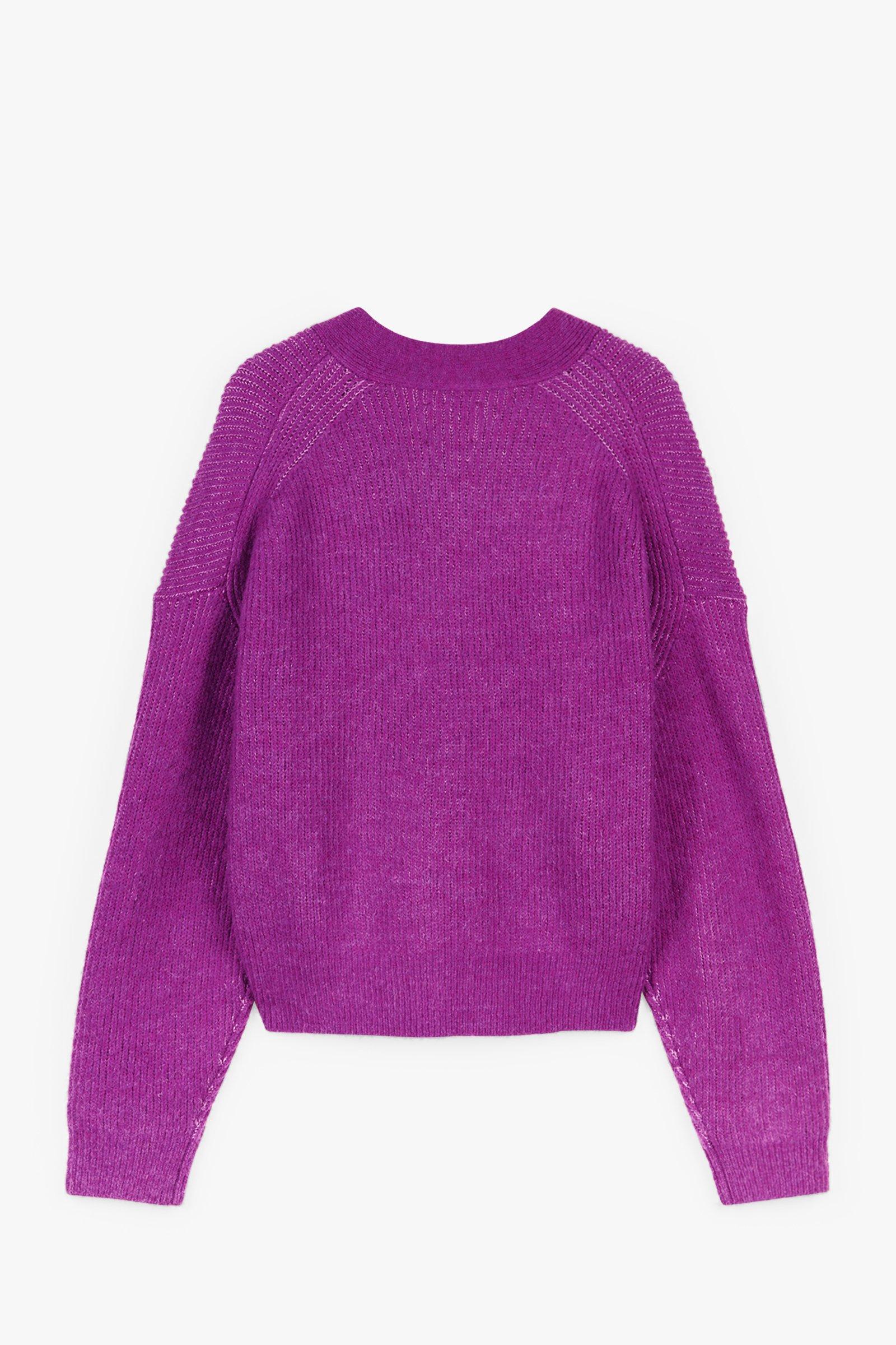 CKS Dames - PHILONG - Strickjacke - Violett