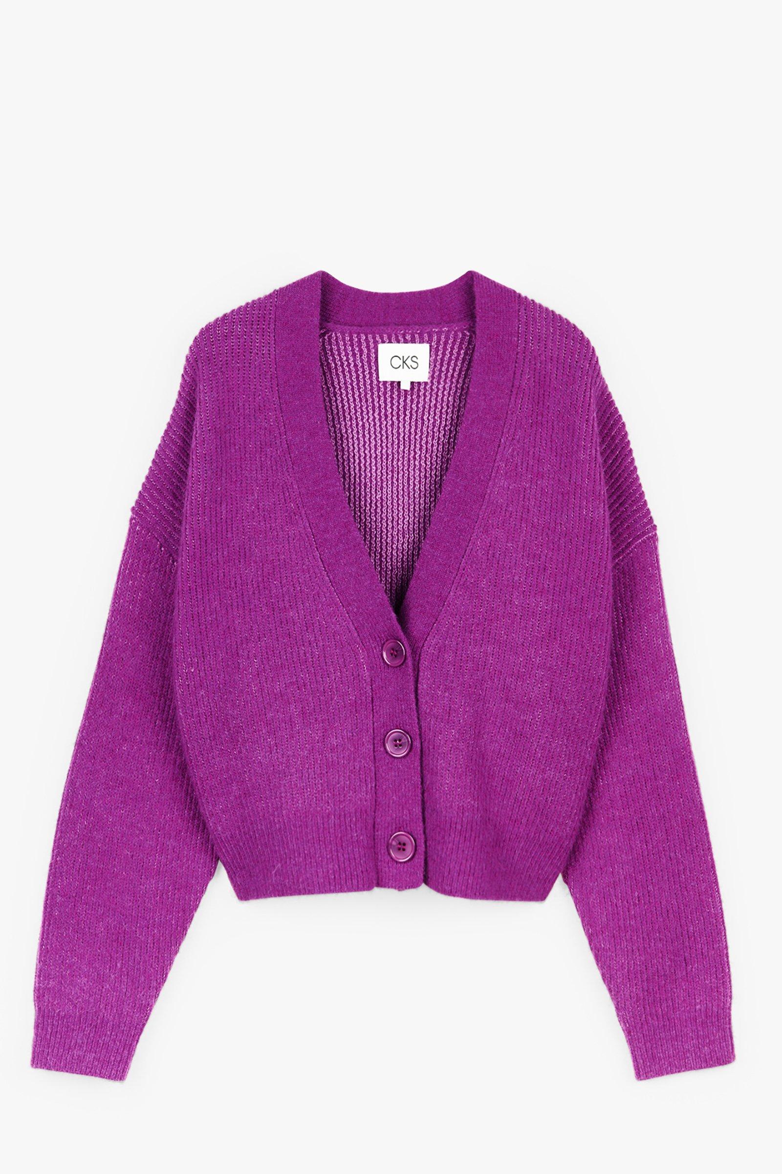 CKS Dames - PHILONG - Strickjacke - Violett