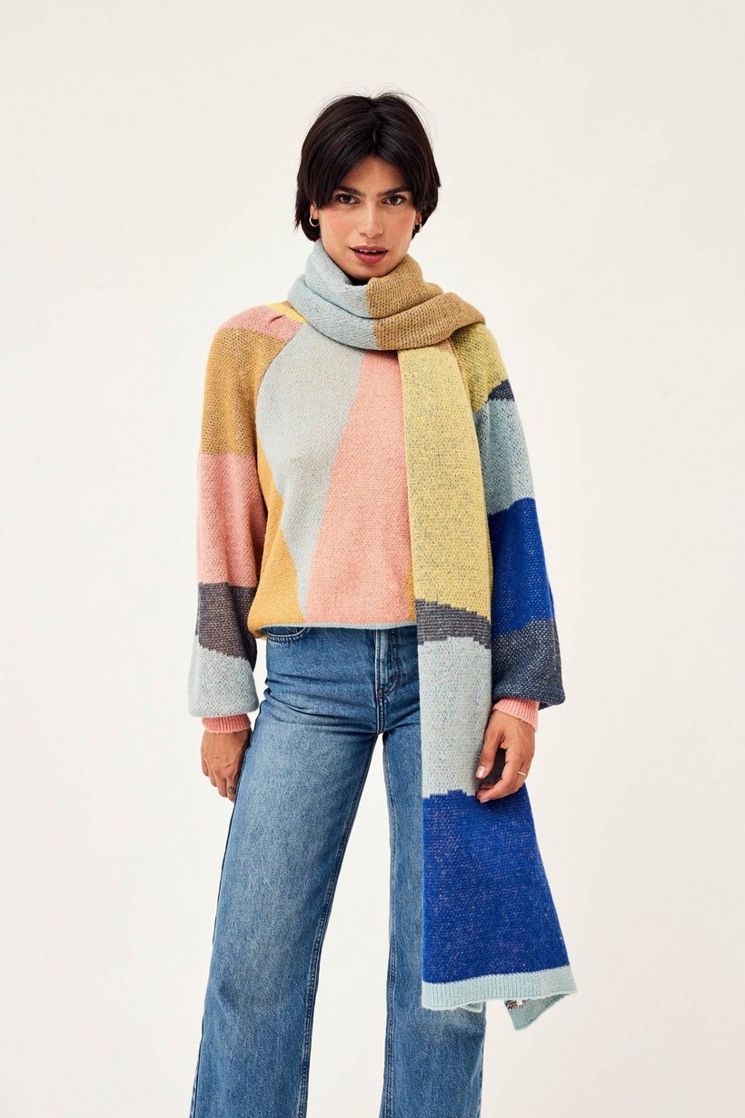 CKS Dames - GLOW - écharpe d'hiver - multicolore