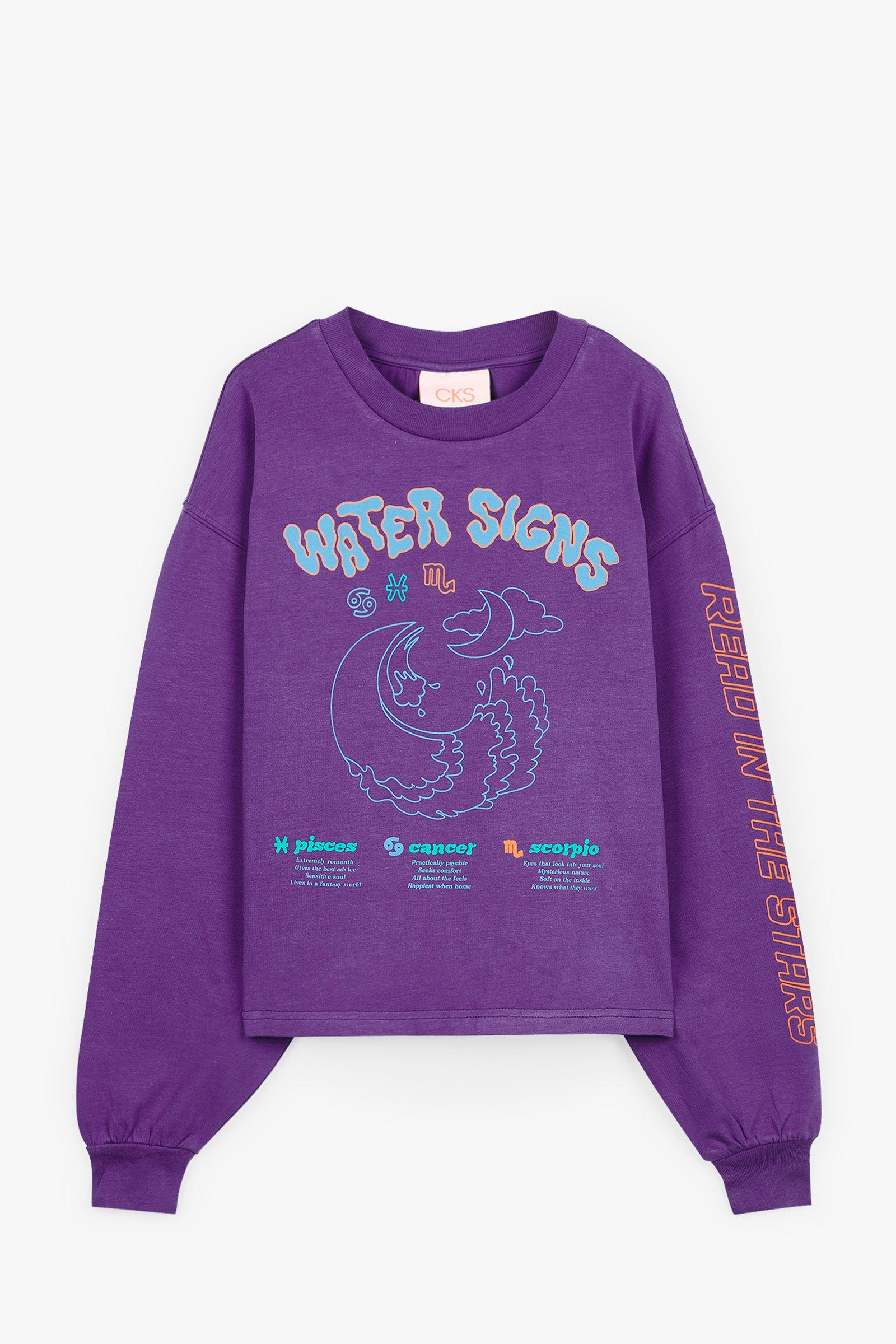 CKS Teens - PALA - t-shirt lange mouwen - paars