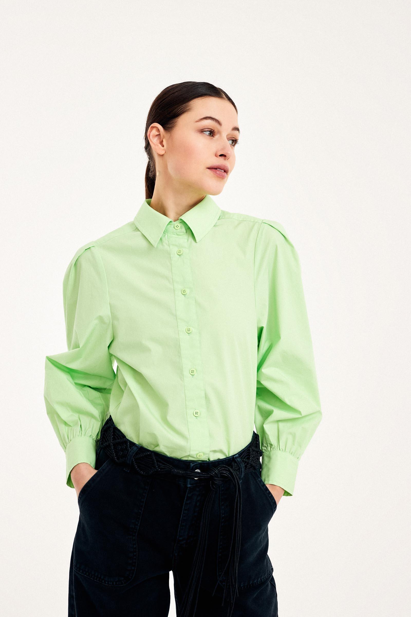 CKS Dames - SABIN - shirt long sleeves - bright green
