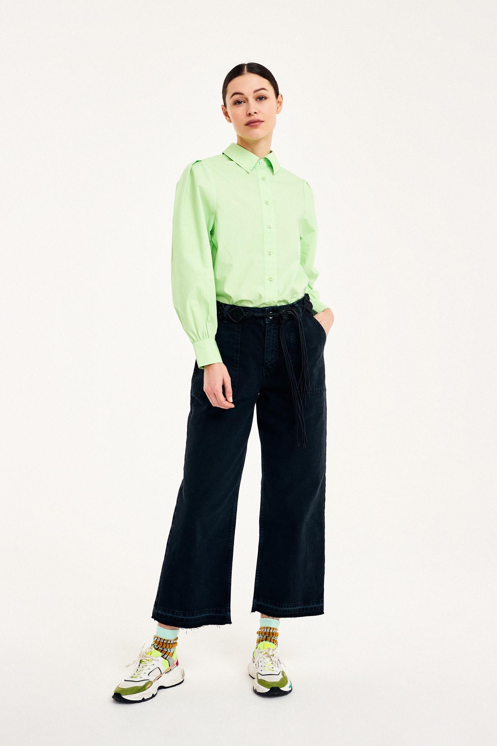 CKS Dames - SABIN - shirt long sleeves - bright green