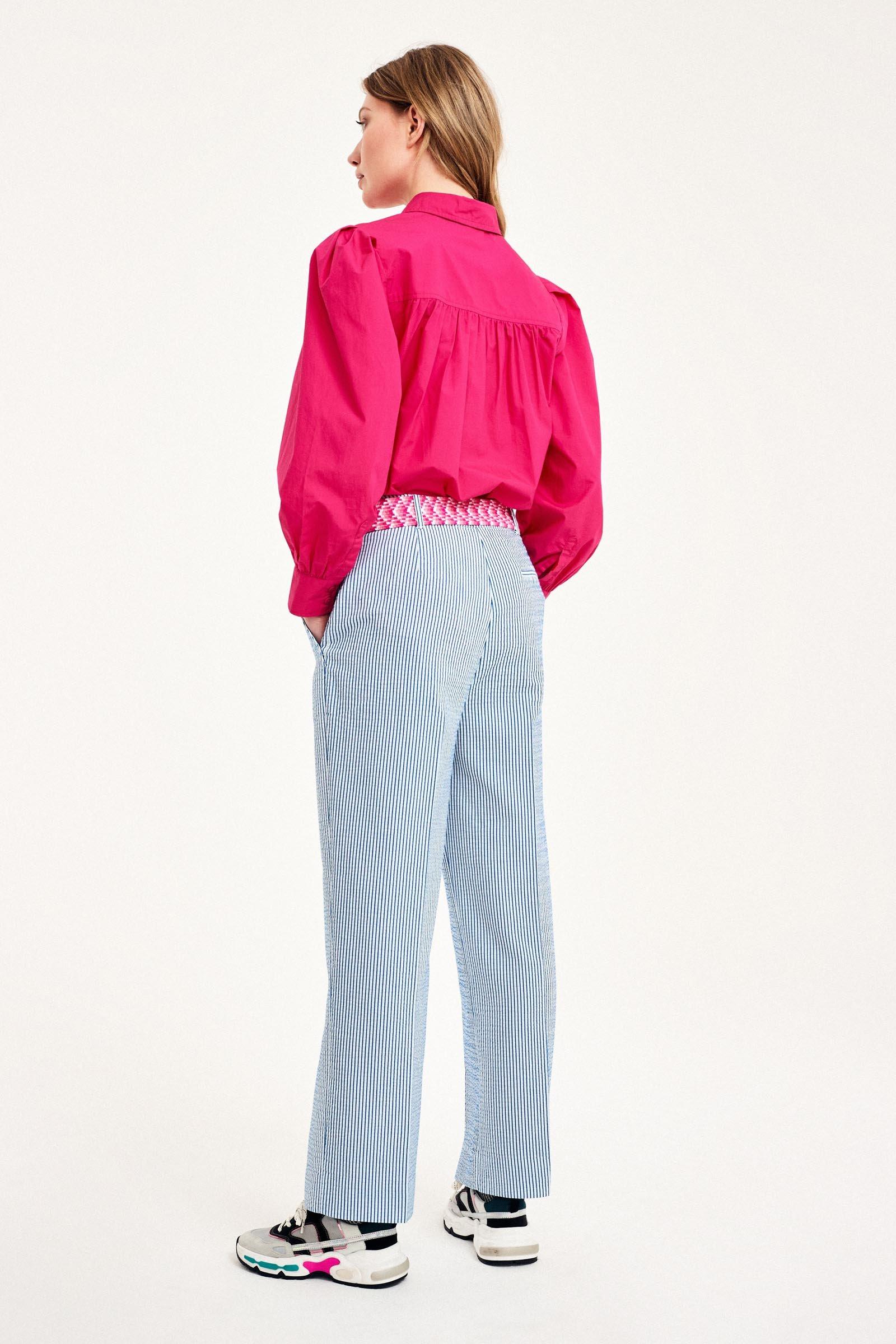 CKS Dames - SABIN - blouse korte mouwen - intens roze