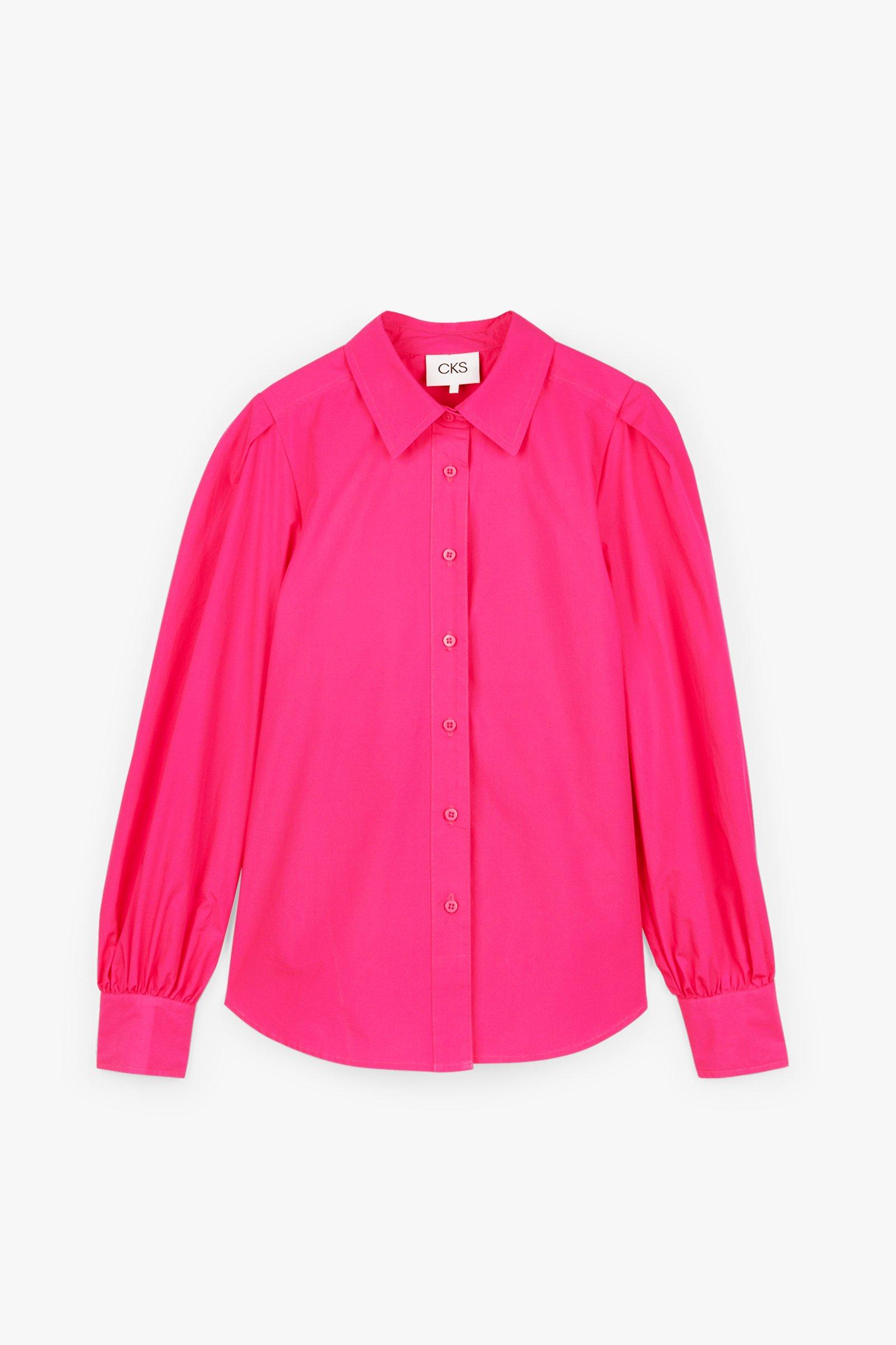 CKS Dames - SABIN - blouse korte mouwen - felroze