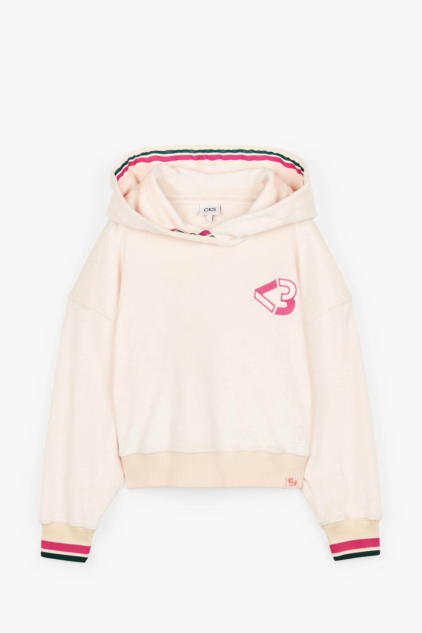 CKS Kids - DAZZLE - sweater met capuchon - wit