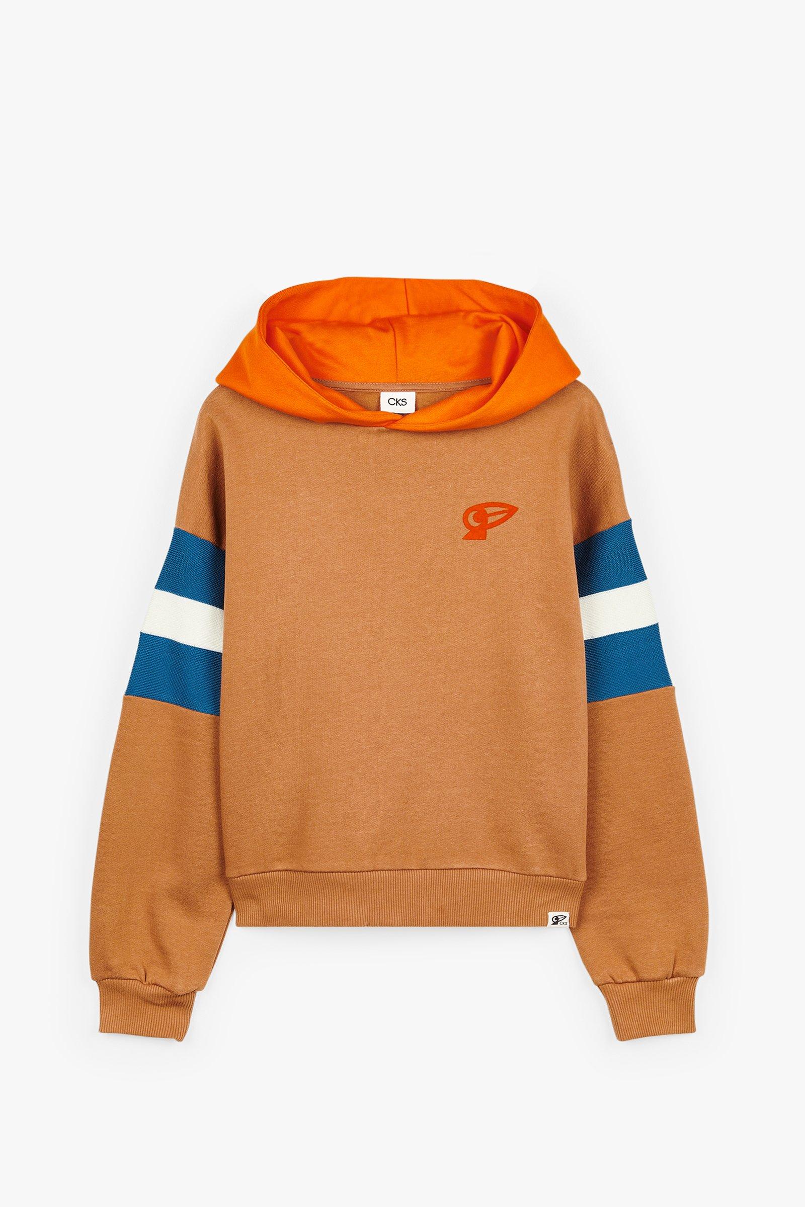 CKS Kids - DRIVE - sweater met capuchon - bruin