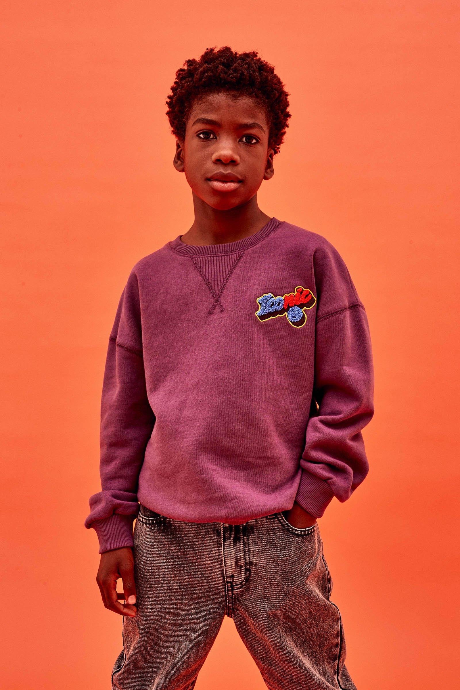 CKS Kids - DRAW - sweater - purple