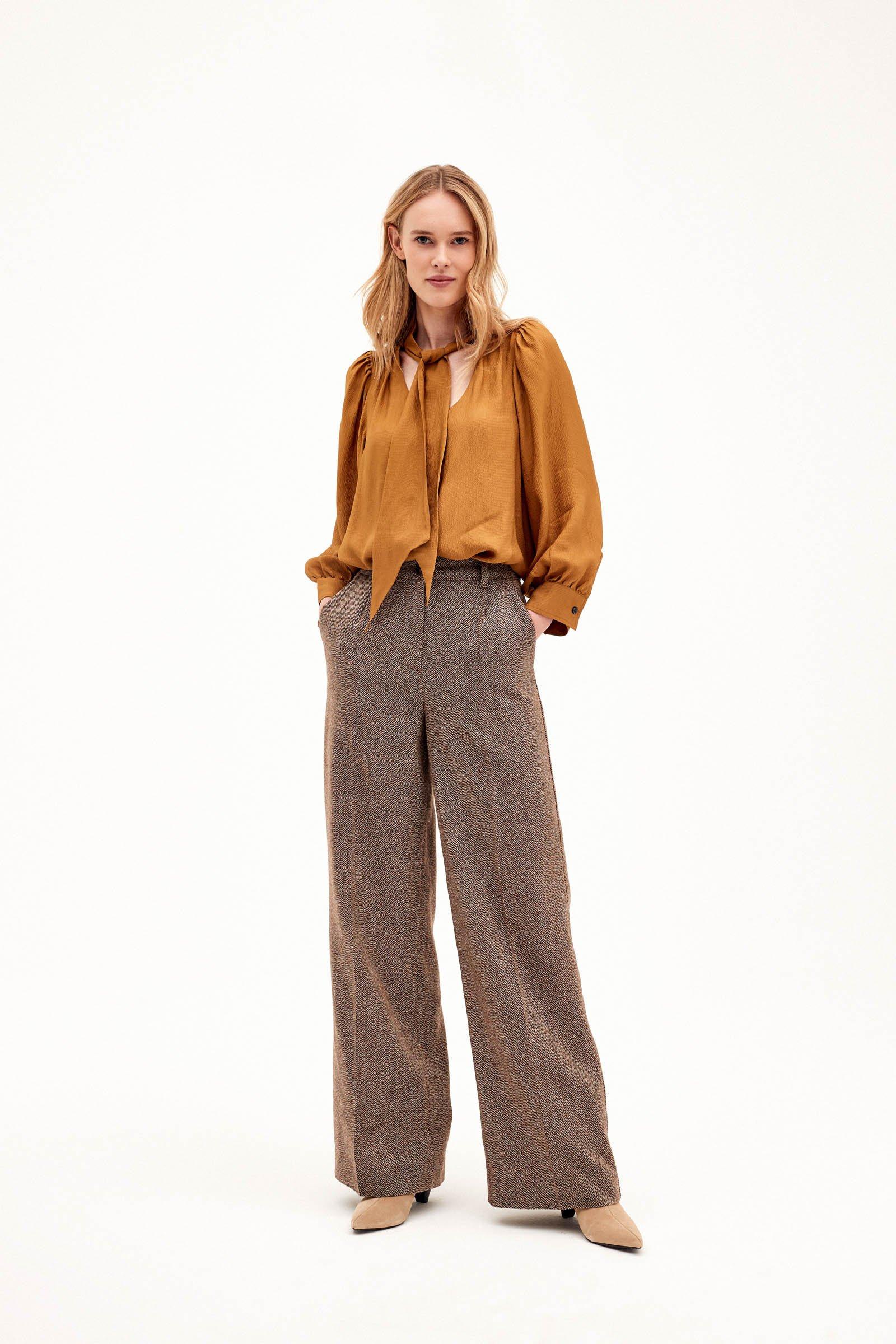 CKS Dames - MICKASSA - blouse short sleeves - dark yellow