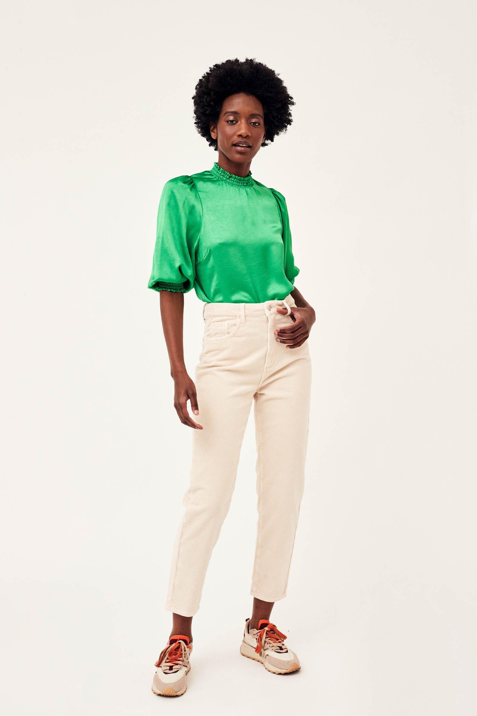 CKS Dames - RIANDA - blouse short sleeves - bright green