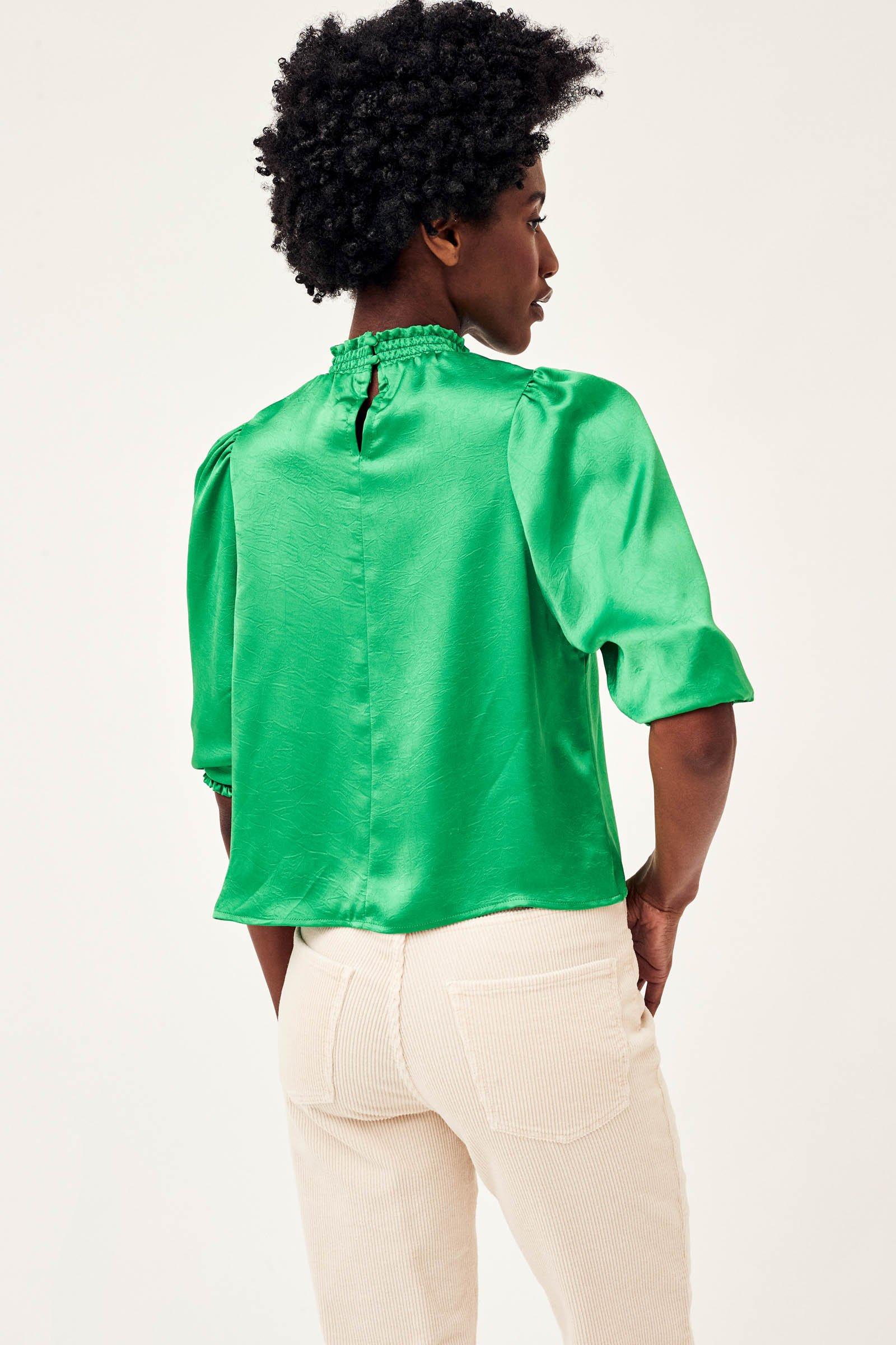 CKS Dames - RIANDA - blouse short sleeves - bright green