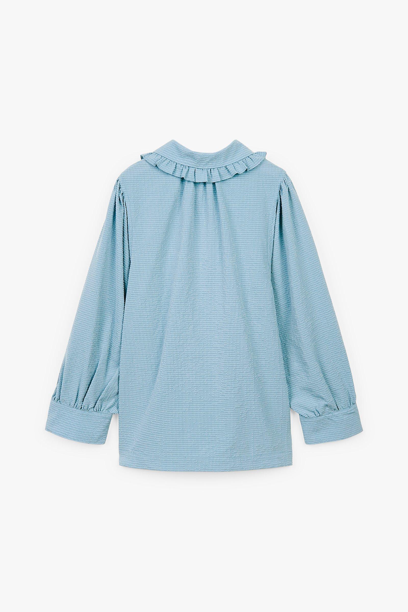 CKS Dames - ROSALINA - Bluse Kurze Ärmel - Blau