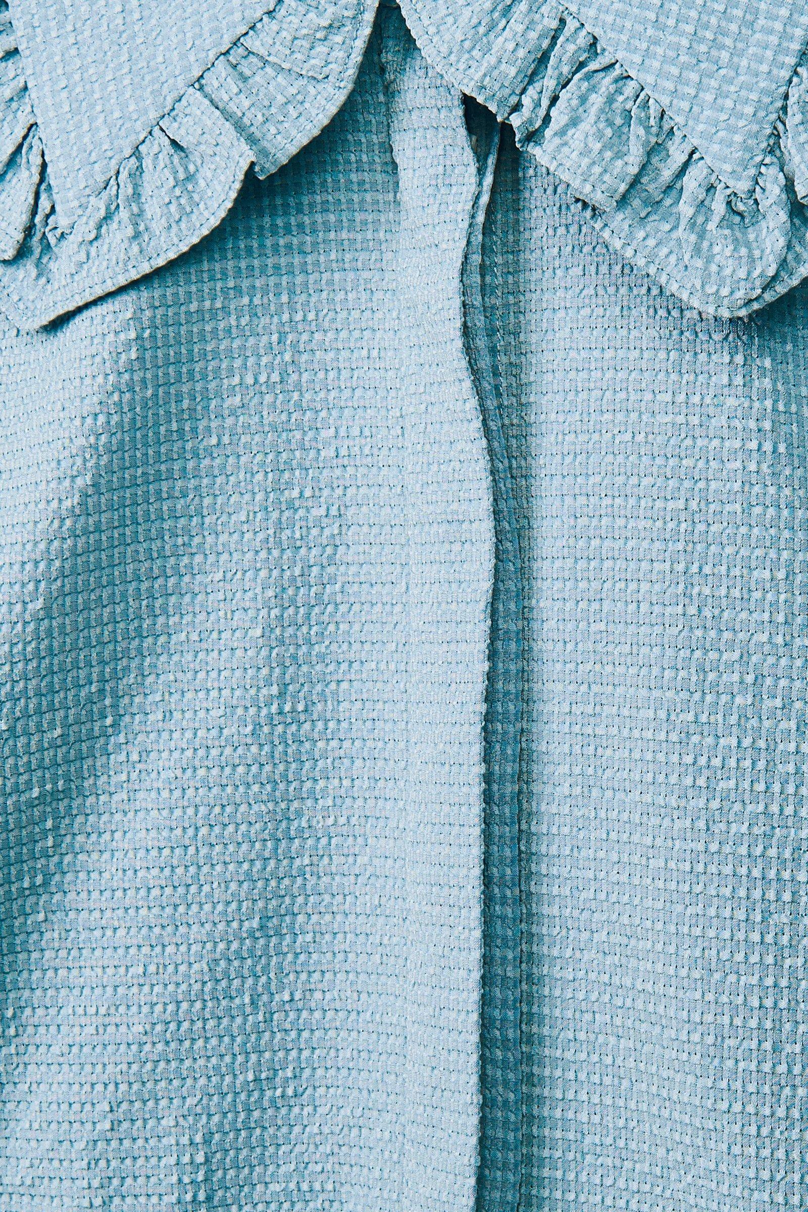 CKS Dames - ROSALINA - Bluse Kurze Ärmel - Blau