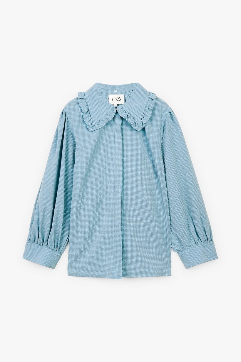 CKS Dames - ROSALINA - blouse short sleeves - blue
