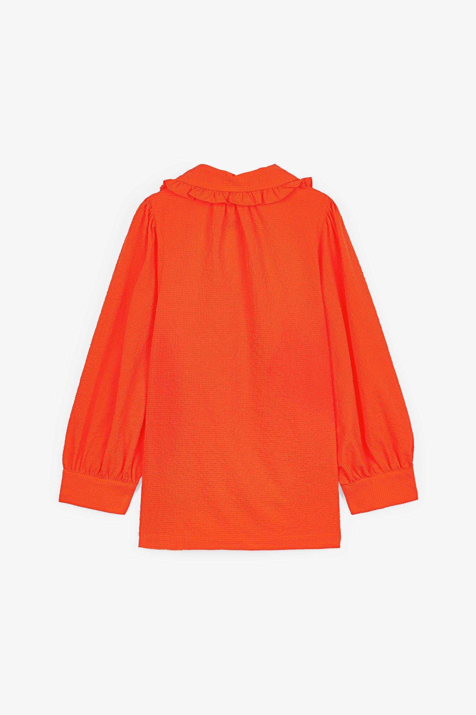 CKS Dames - ROSALINA - blouse short sleeves - bright orange