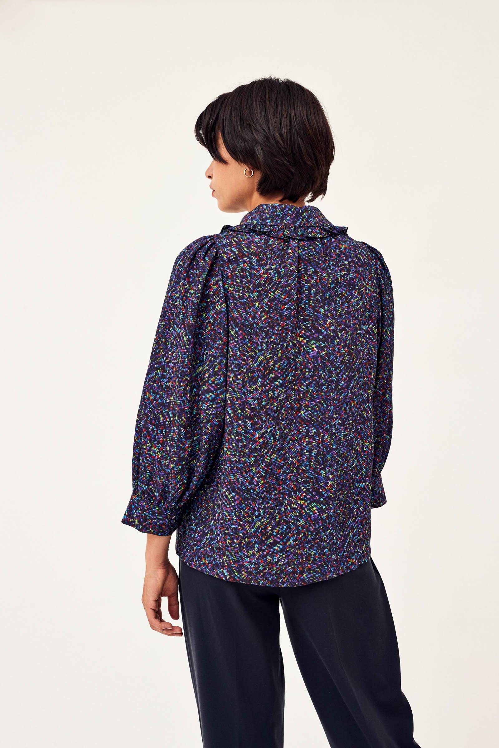 CKS Dames - ROSALINA - blouse short sleeves - dark blue