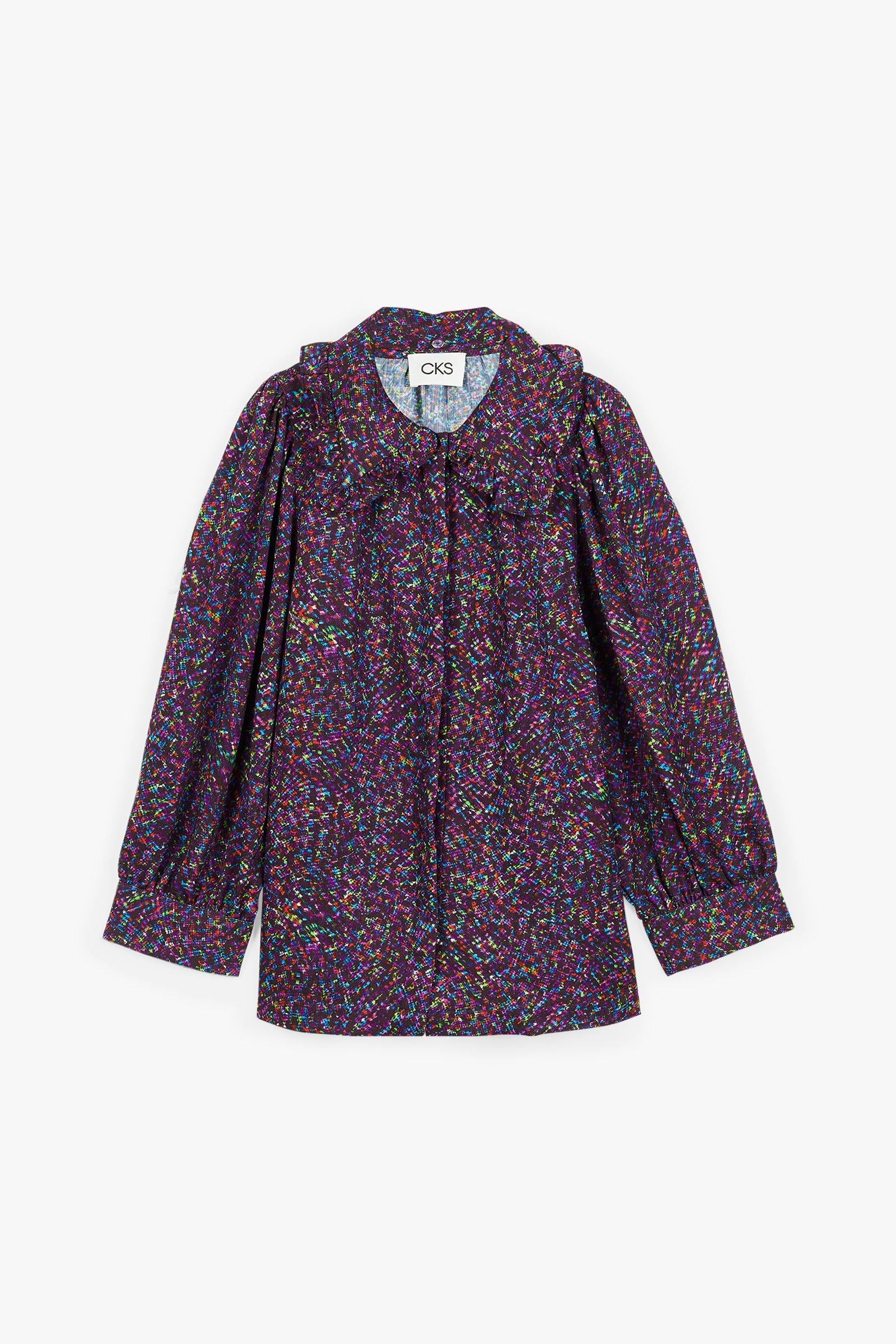 CKS Dames - ROSALINA - Bluse Kurze Ärmel - Dunkelblau