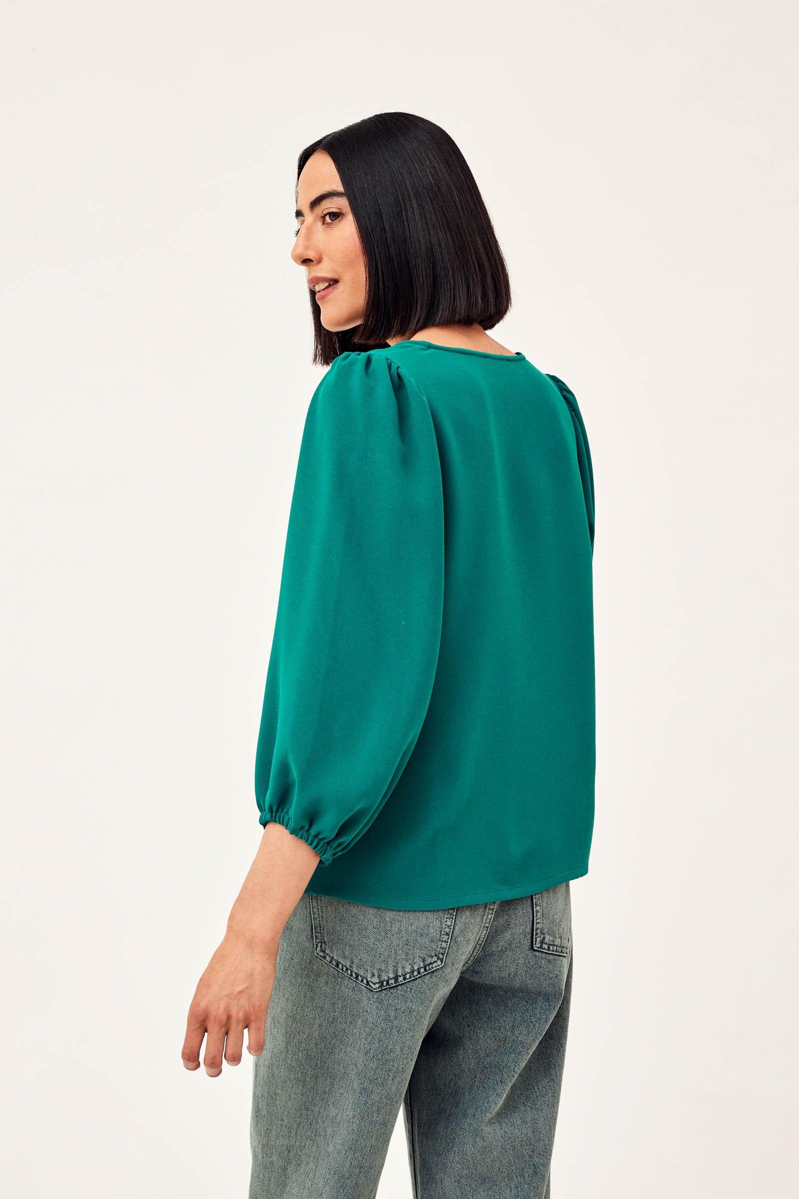 CKS Dames - RIKO - blouse short sleeves - dark green