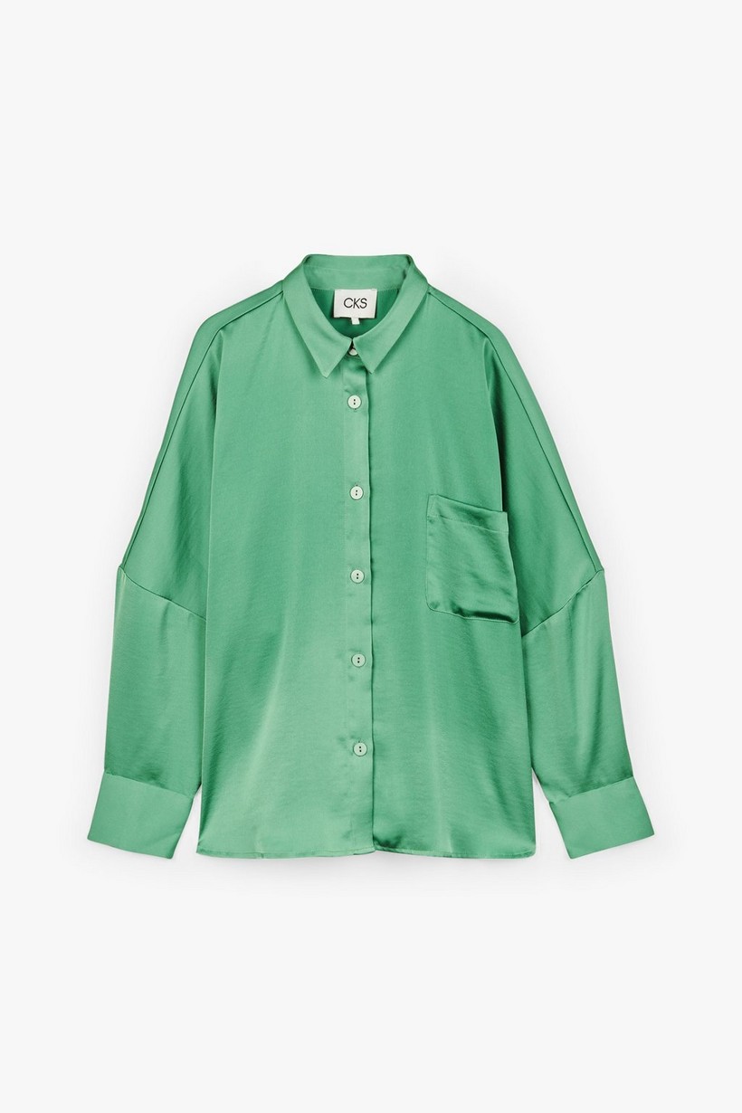 CKS Dames - WAZNA - blouse short sleeves - green