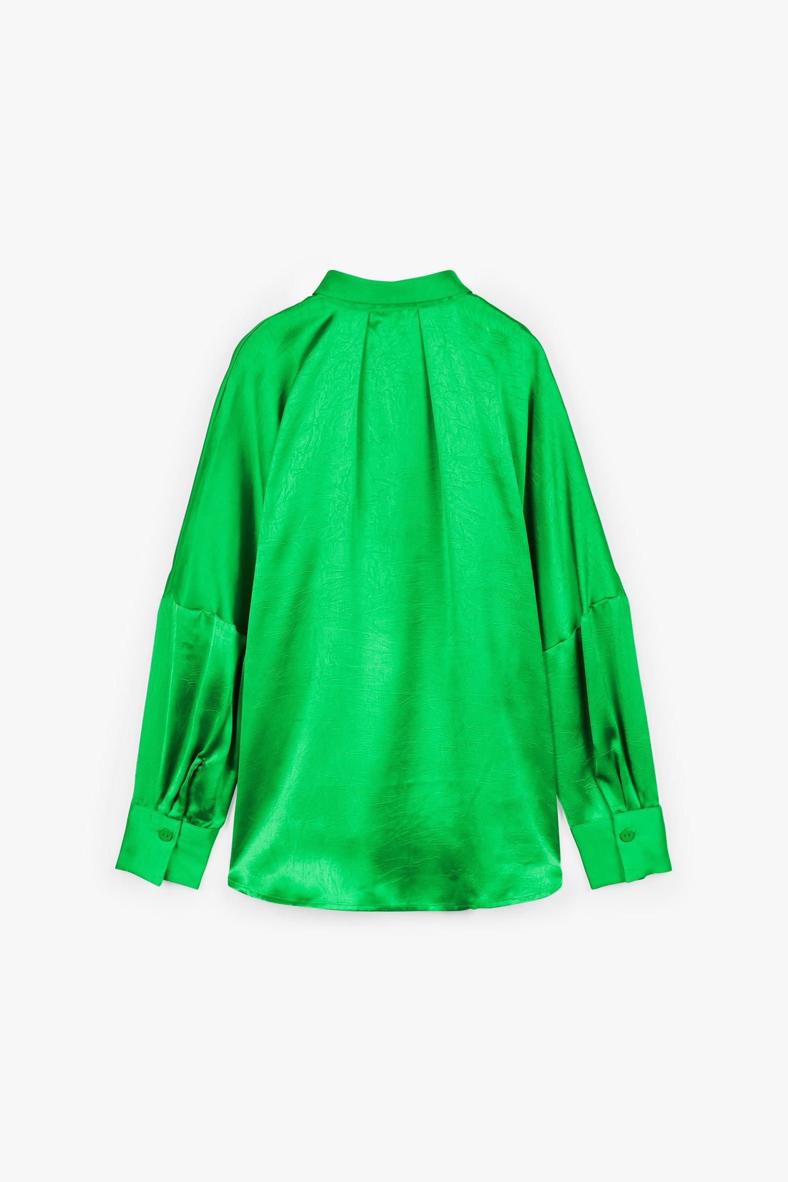 CKS Dames - WAZNA - blouse korte mouwen - felgroen