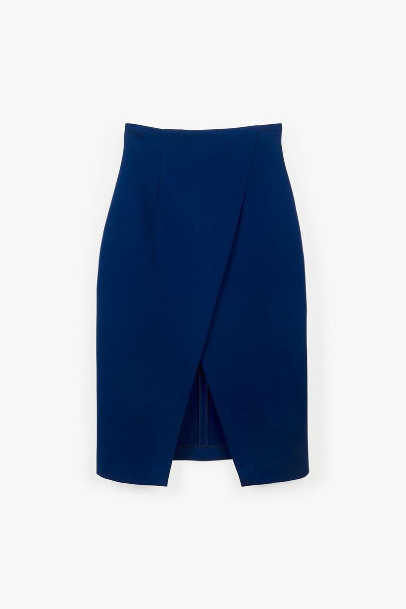 CKS Dames - BREEZE - midi skirt - dark blue