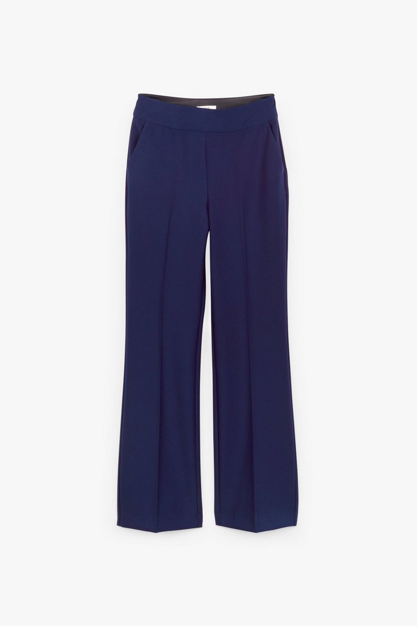 CKS Dames - TAIF - pantalon long - bleu foncé