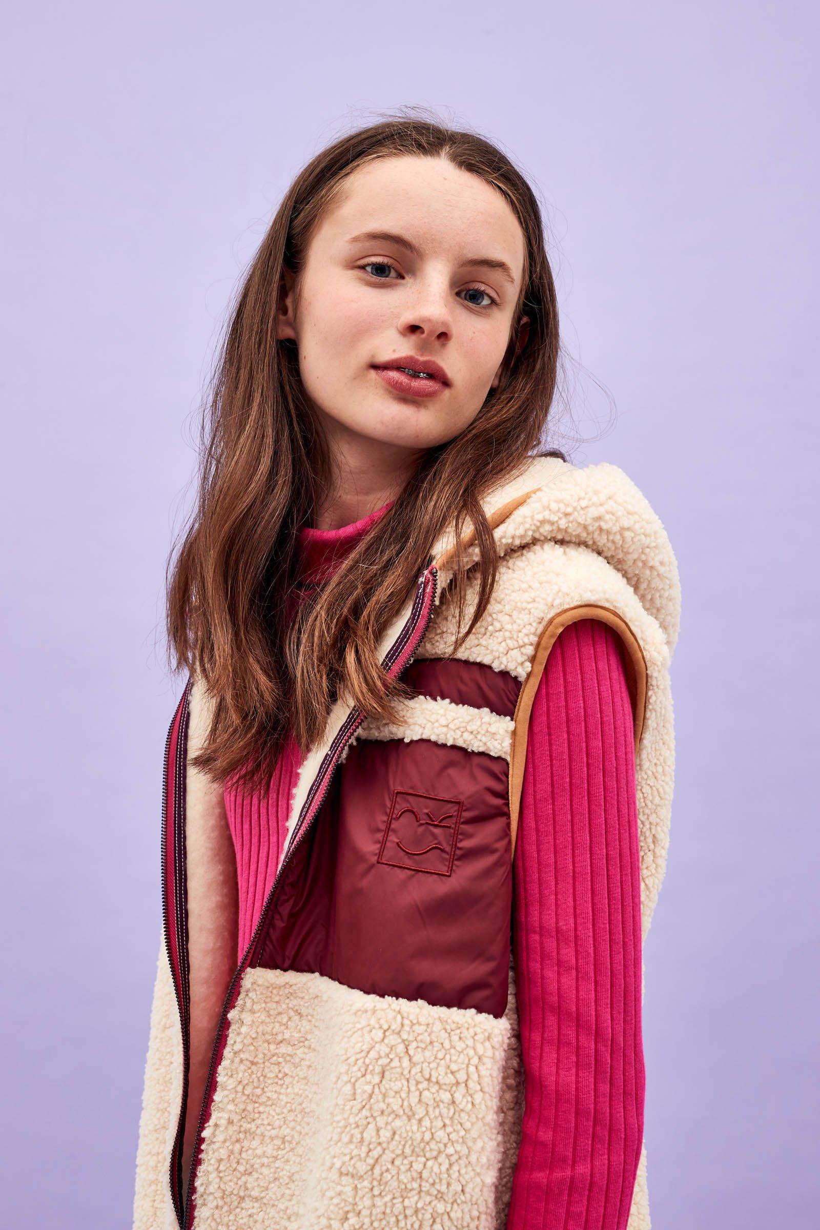 CKS Teens - DISCY - col roulé - rose vif